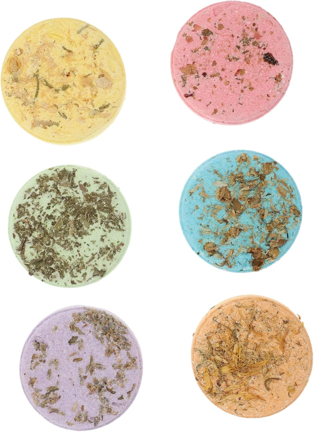 DEARMAMY 6Pcs Steamers Essential Oils 45G Each Jasmine Mint Lavender Orange Ocean Rose Scents Relaxation Tablets for Women and Men For