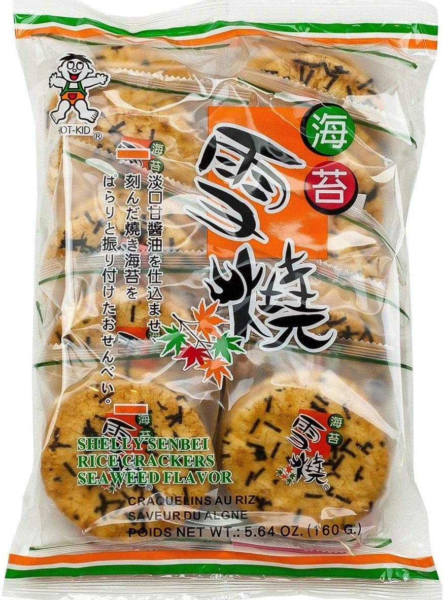 Hot Kid Seaweed Rice Crackers 160Gm