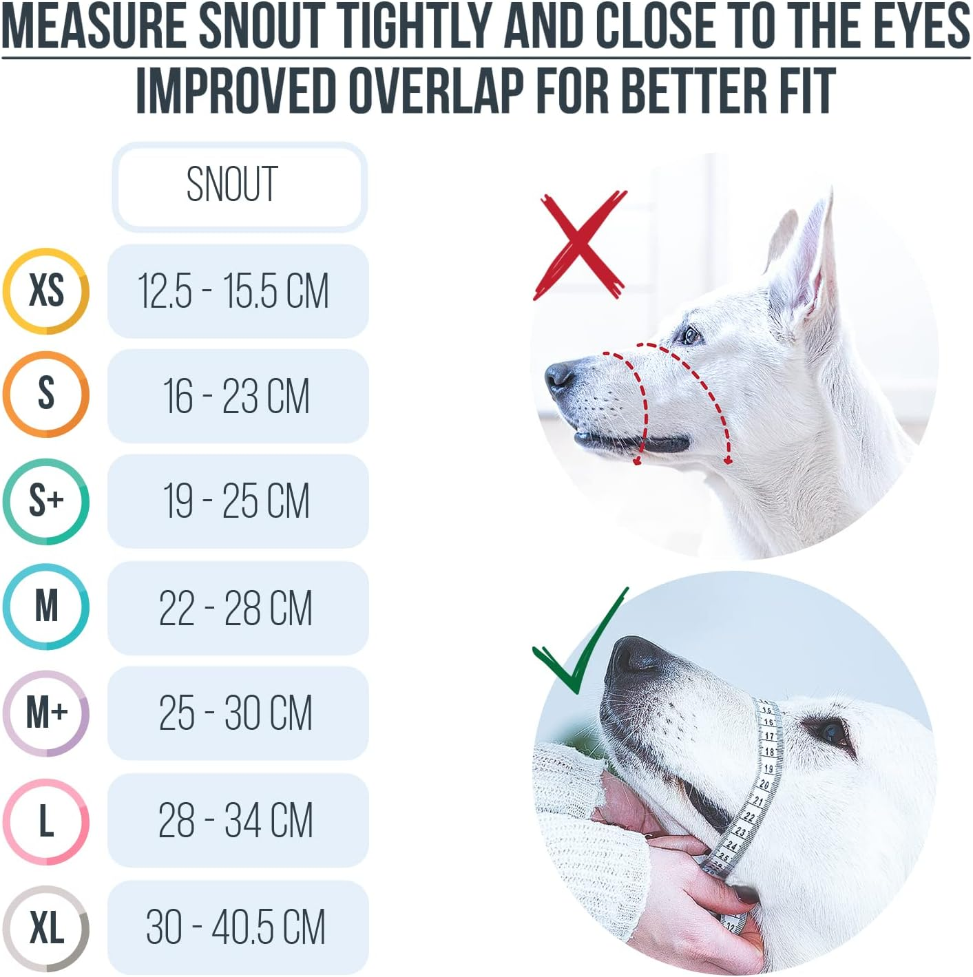 Gentle Muzzle Guard for Dogs - Prevents Biting and Unwanted Chewing Safely &ndash; New Secure Comfort Fit - Soft Neoprene Padding &ndash; No More Chafing &ndash; Training Guide Helps Build Bonds with Pet (M, Blue) image number 2