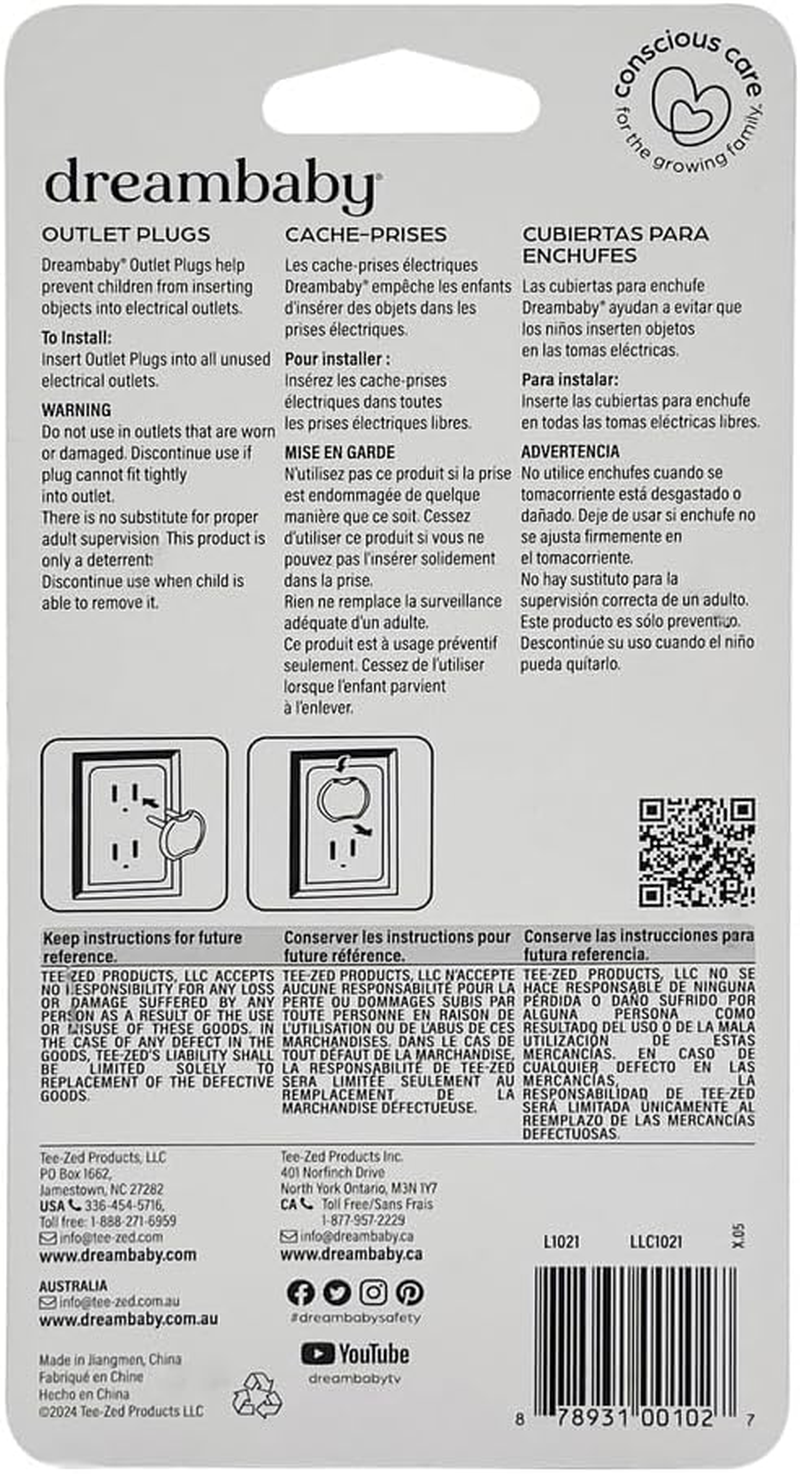 Dreambaby Child Safety Outlet Plug 12-Pieces Pack