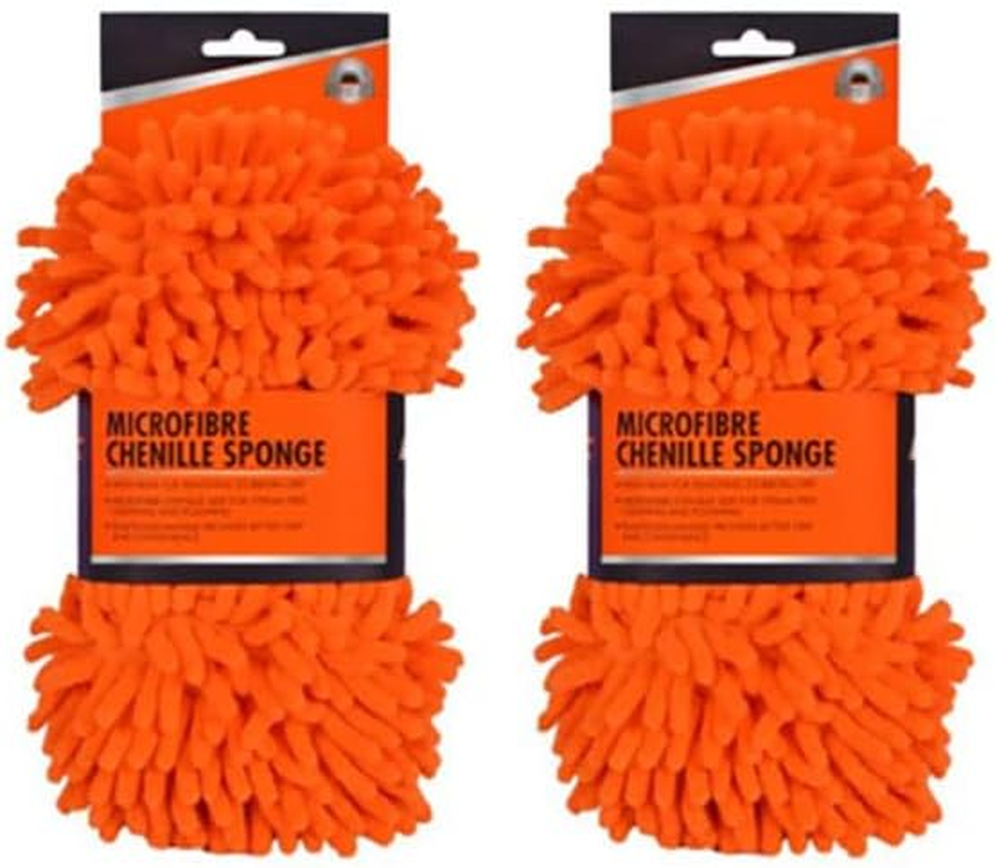 2PCS Car Care Glove Plush Soft Microfiber Wash Mitt Car Cleaning Detailing image number 3