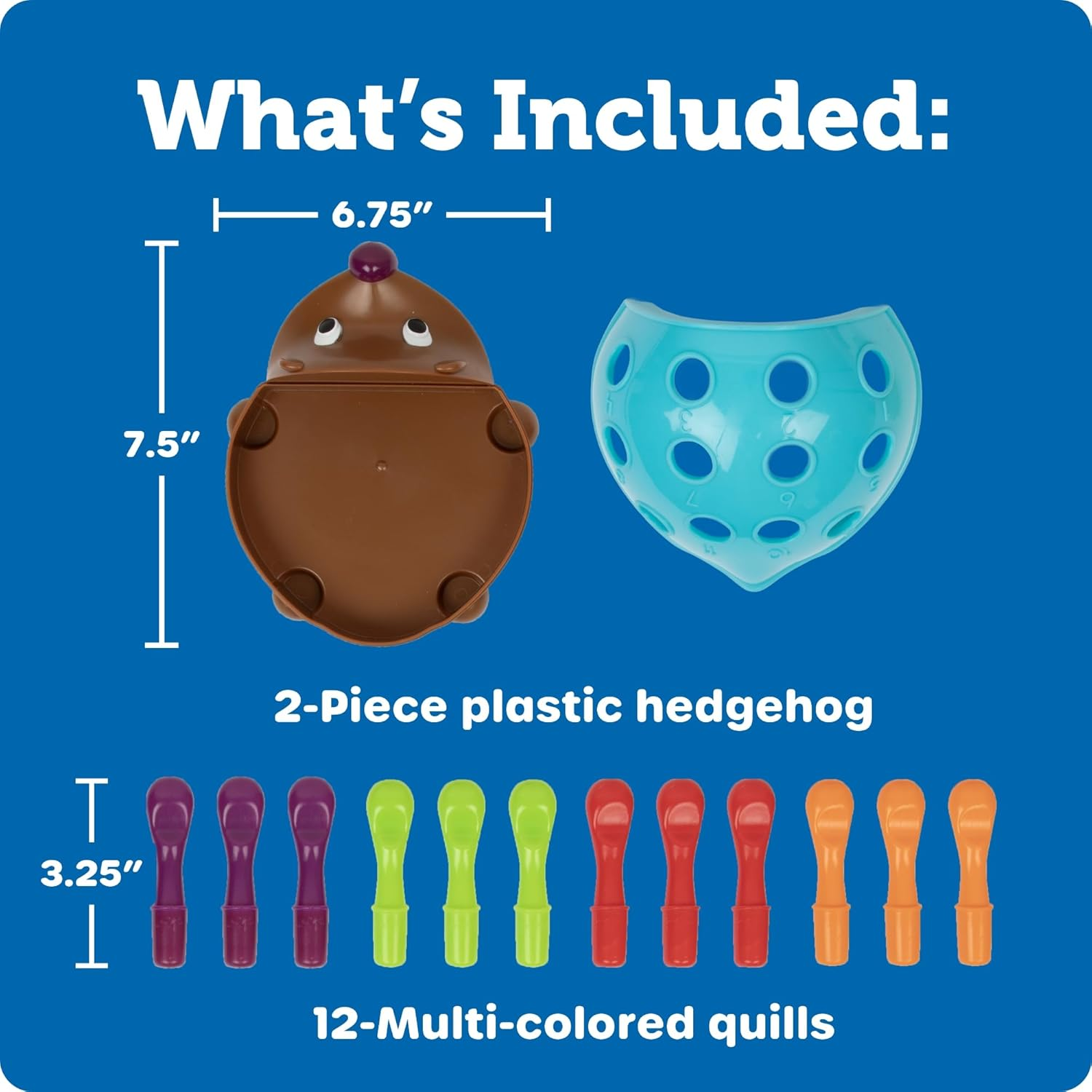 Learning Resources Spike the Fine Motor Hedgehog - 14 Pieces, Ages 18+ Months Toddler Learning Toys, Fine Motor and Sensory Toys, Educational Toys for Toddlers, Montessori Toys