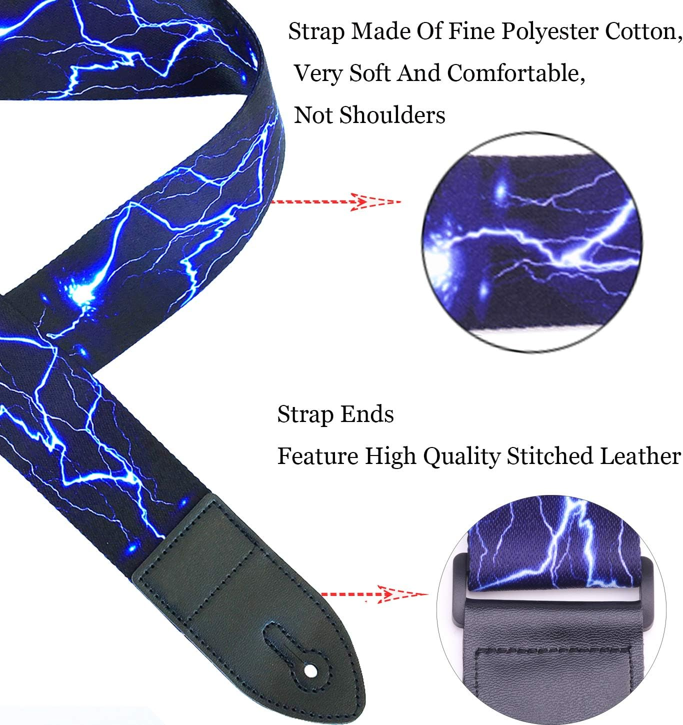 Guitar Strap Electric Guitar Straps & Bass Strap