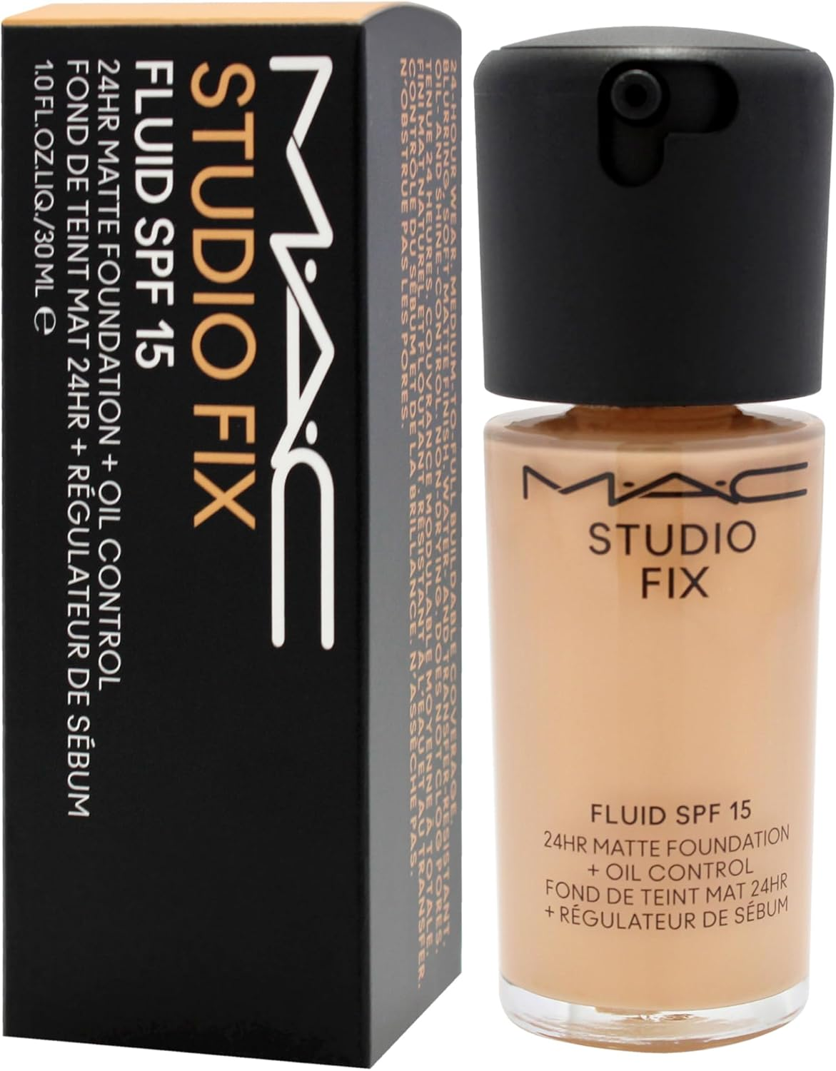 Studio Fix Fluid SPF 15 24Hr Matte Foundation plus Oil Control - NC35 by MAC for Women - 1 Oz Foundation image number 4