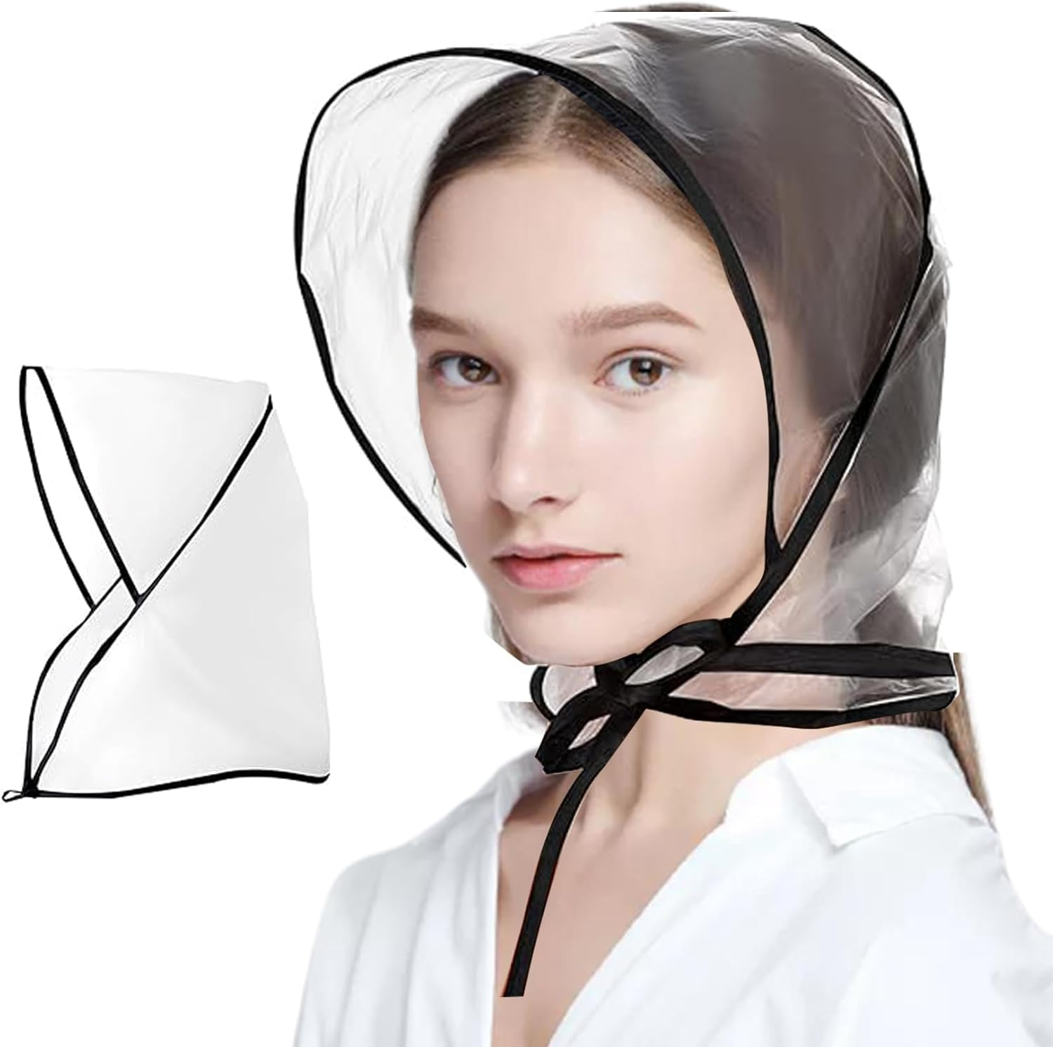 Premium Life Rain Hat with Full Visor - Transparent image number 4