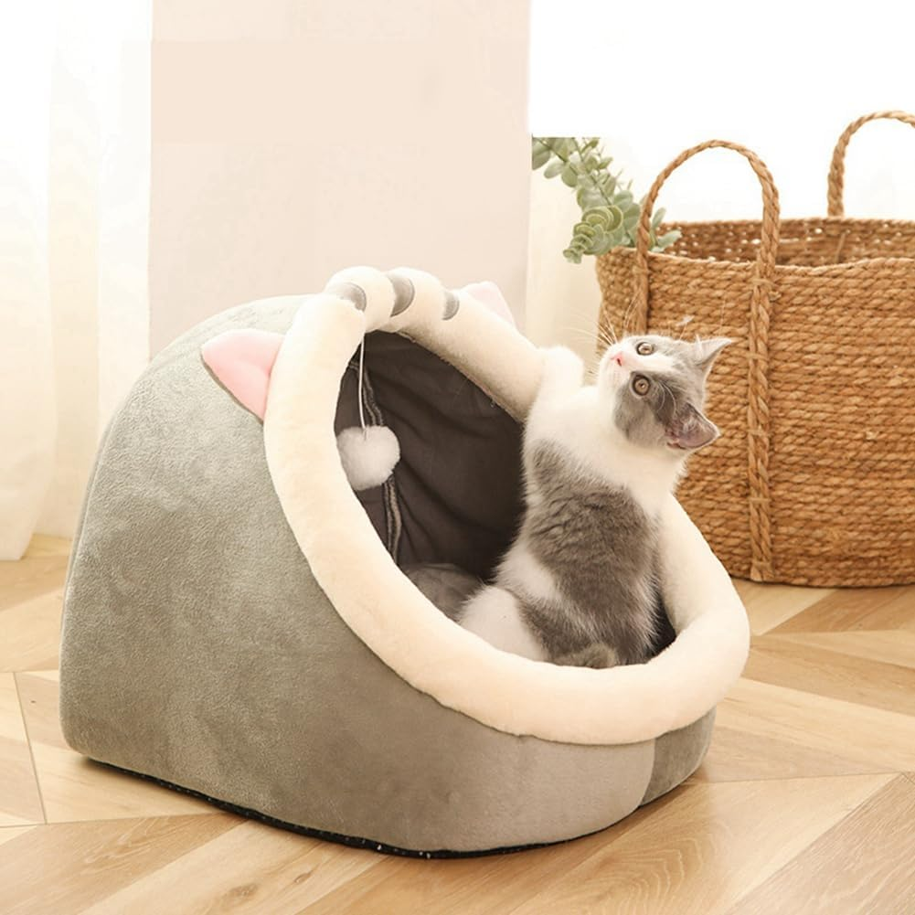 VENEKA 1 PCS Comfortable Cats Lounge Chair Cushion Cats House Tent Very Soft Puppy Cushion Bag Washable Cats Bed image number 6