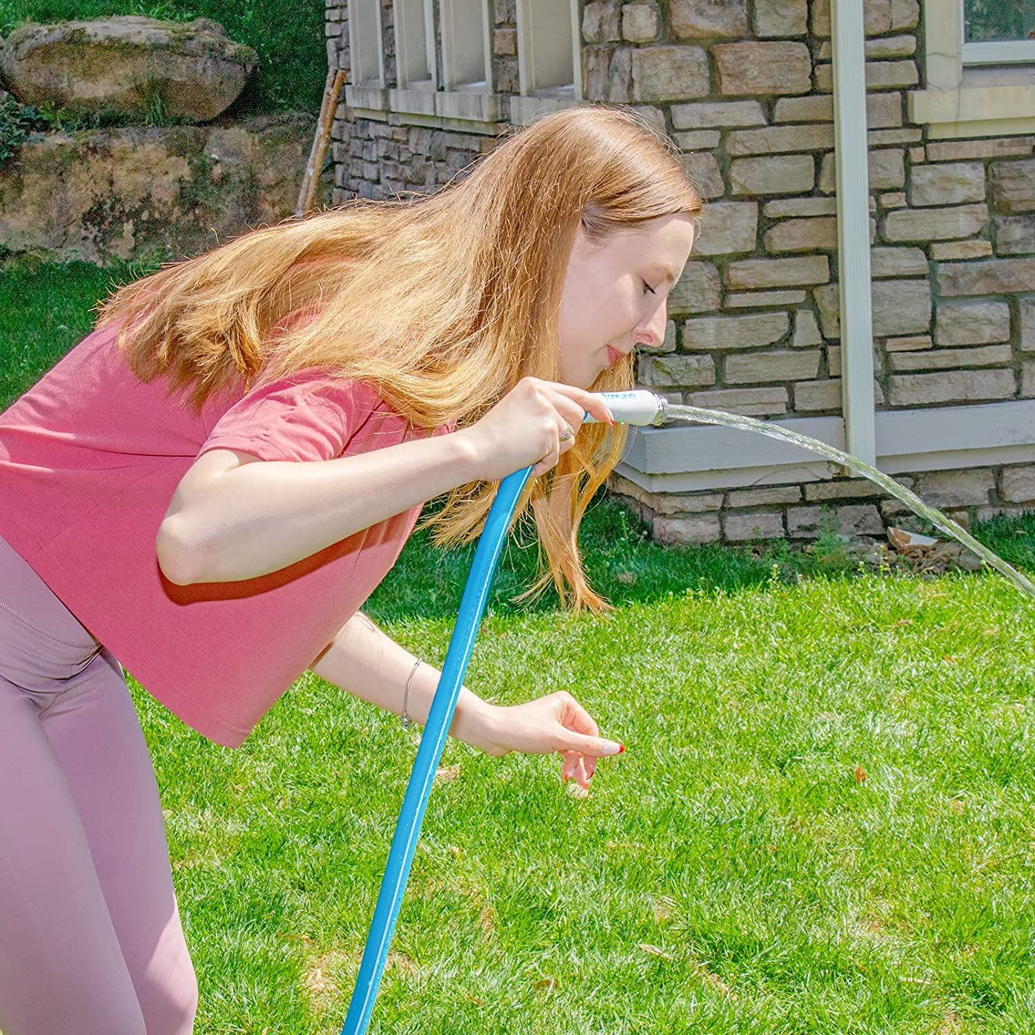 Fevone Garden Hose 5 Ft X 5/8", Hose Reel Connector/Leader Hose, Lead in Water Hose, Fits Hoses/Pipes of All Replacement/Replaceable Parts, Solid Aluminum Fittings - Zero Leak, 2 Years Warranty image number 1