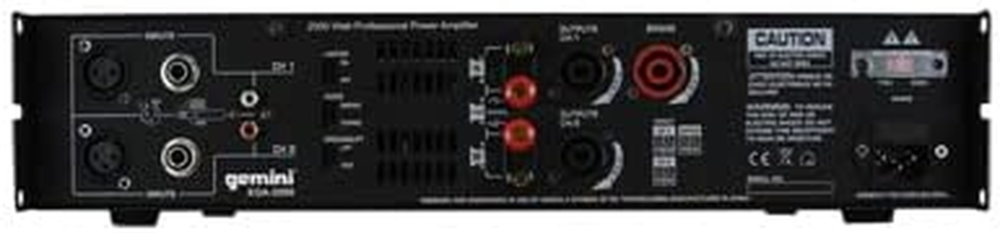 Gemini XGA Series XGA-2000 Professional Quality PA System DJ Equipment Power Amplifier with 2000 Watt Instant Peak Power image number 5