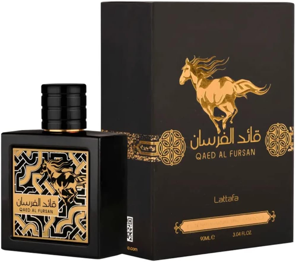 Lattafa Perfumes Qaed Al Fursan for Unisex Eau De Parfum Spray, 3 Ounce