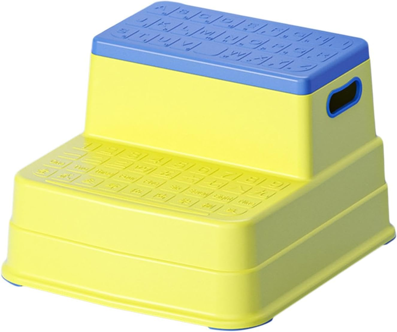 Koolsoo 2 Step Stool for Kids Toddler Step Stool with anti Slip Surface Kitchen Helper Stool Toilet Stool for Toilet Training Potty, Yellow - Yellow image number 4