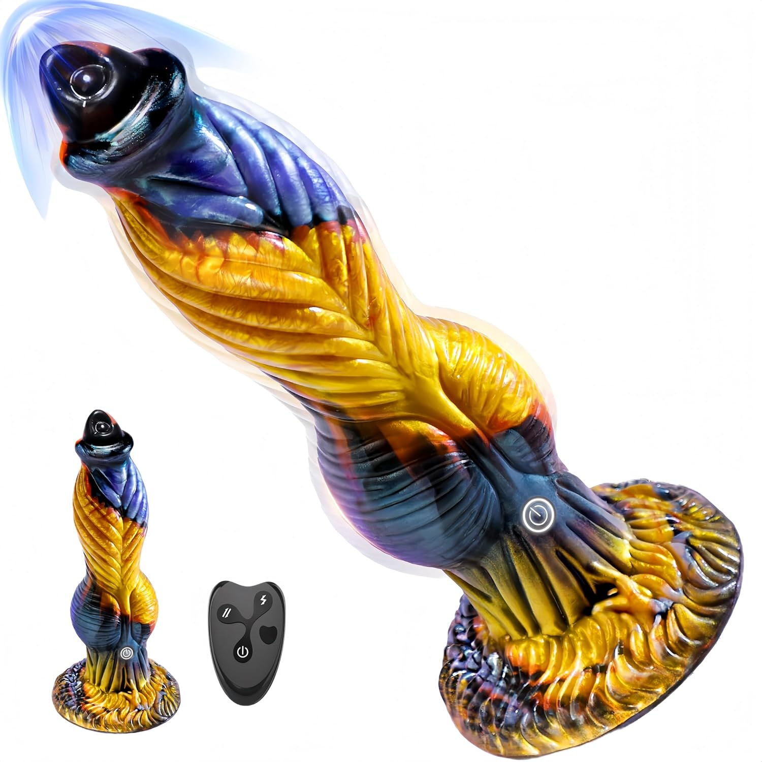 Huge Knot Thrusting Dildo Sex Toys Vibrator - 10.2"/28Cm 3-IN-1 Thick Dildos Anal Toys, 7 Thrusting & Vibrating Modes Monster Big Dildo, Upgraded Remote Control Multi-Modes BDSM Sex Machine, Suction Cup Silicone Adult Toy & Games for Men Women, Prostate Massager Butt Plug, Quiet & Portable & Waterproof Adult Sex Toys, Best Sexual Wellness Products Sent for Her, Him & Couples for Valentines Day image number 2