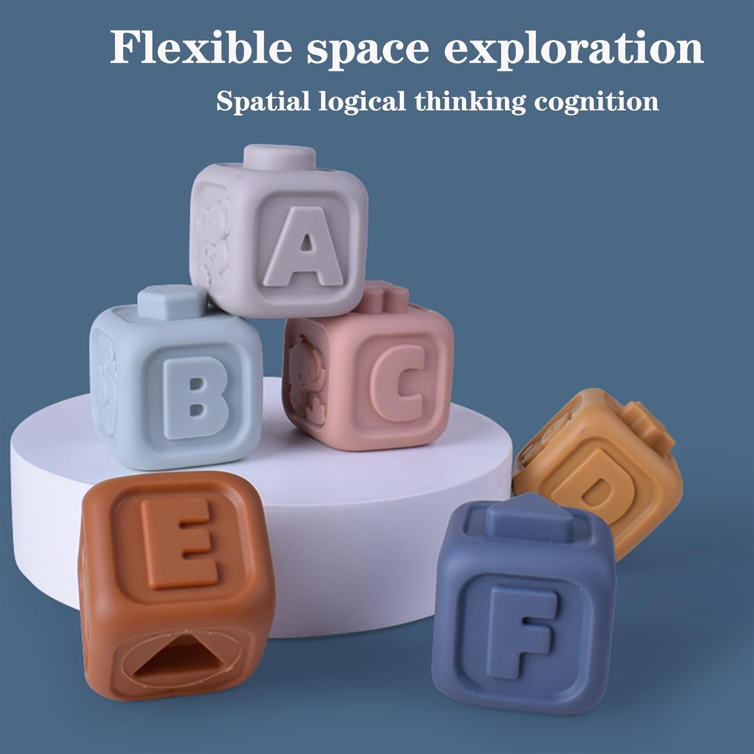 Stacking Toys for Toddlers,Babies Stacking Blocks, Educational Sensory Toys, 13 PCS 2 In1 Baby Soft Building Blocks Toys, Montessori Toys for Babies, Gifts for 6 12 18 Months Old Toddler Girls Boys