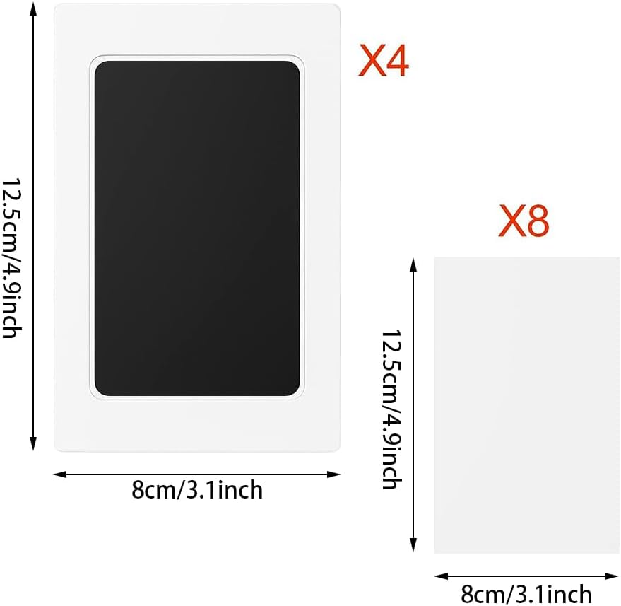 Baby Footprint Handprint Pet Paw Print Kit with 4 Ink Pads and 8 Imprint Cards, Baby Footprint Handprint Pet Paw Print Kit,Inkless Hand and Footprint Kit,Footprint and Handprint Pet Paw Print Ink Kits image number 4