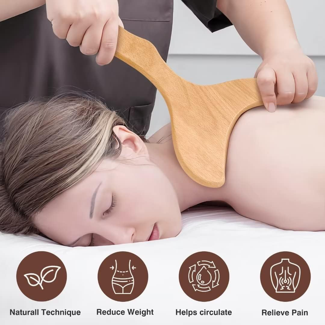 G-Sunny Wood Therapy Massage Tools 6-In-1 Massager Wooden Massager for Body Shaping Massage Tool Set Wood Therapy Tools for Relieving Muscle Pain Body image number 3