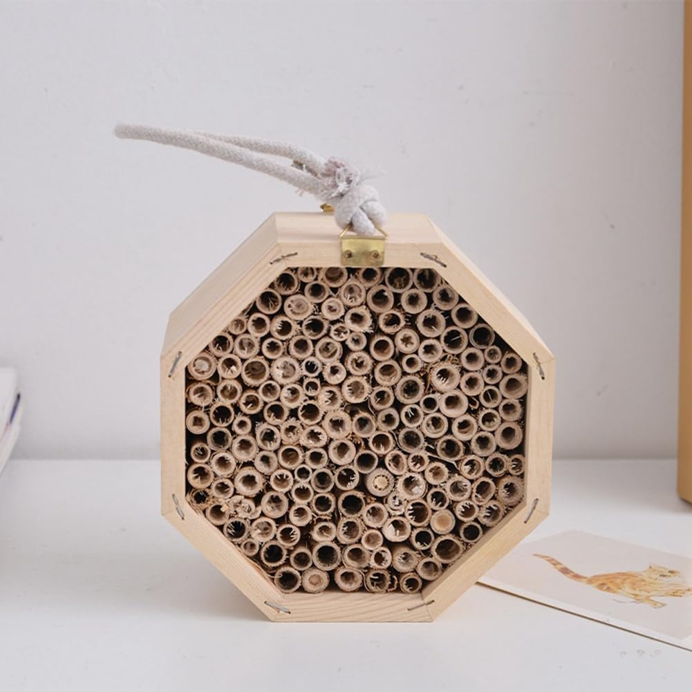 Wooden Insect Bee Bug House Natural Eco-Friendly Wood Insect Hotel Garden Nest Easy Installation Beautiful Easy Care Easy Install image number 4