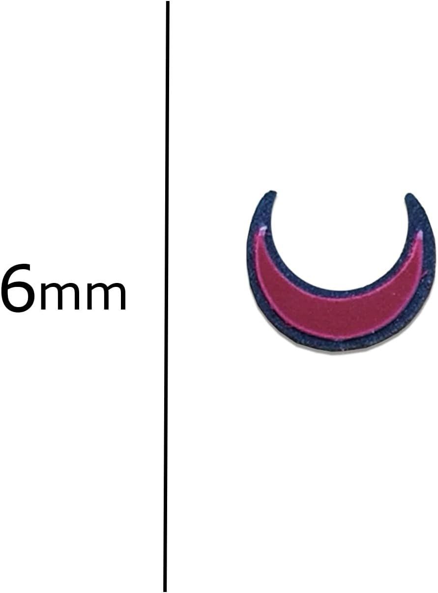 Comet Busters Moon Shaped Maroon Bindi image number 5