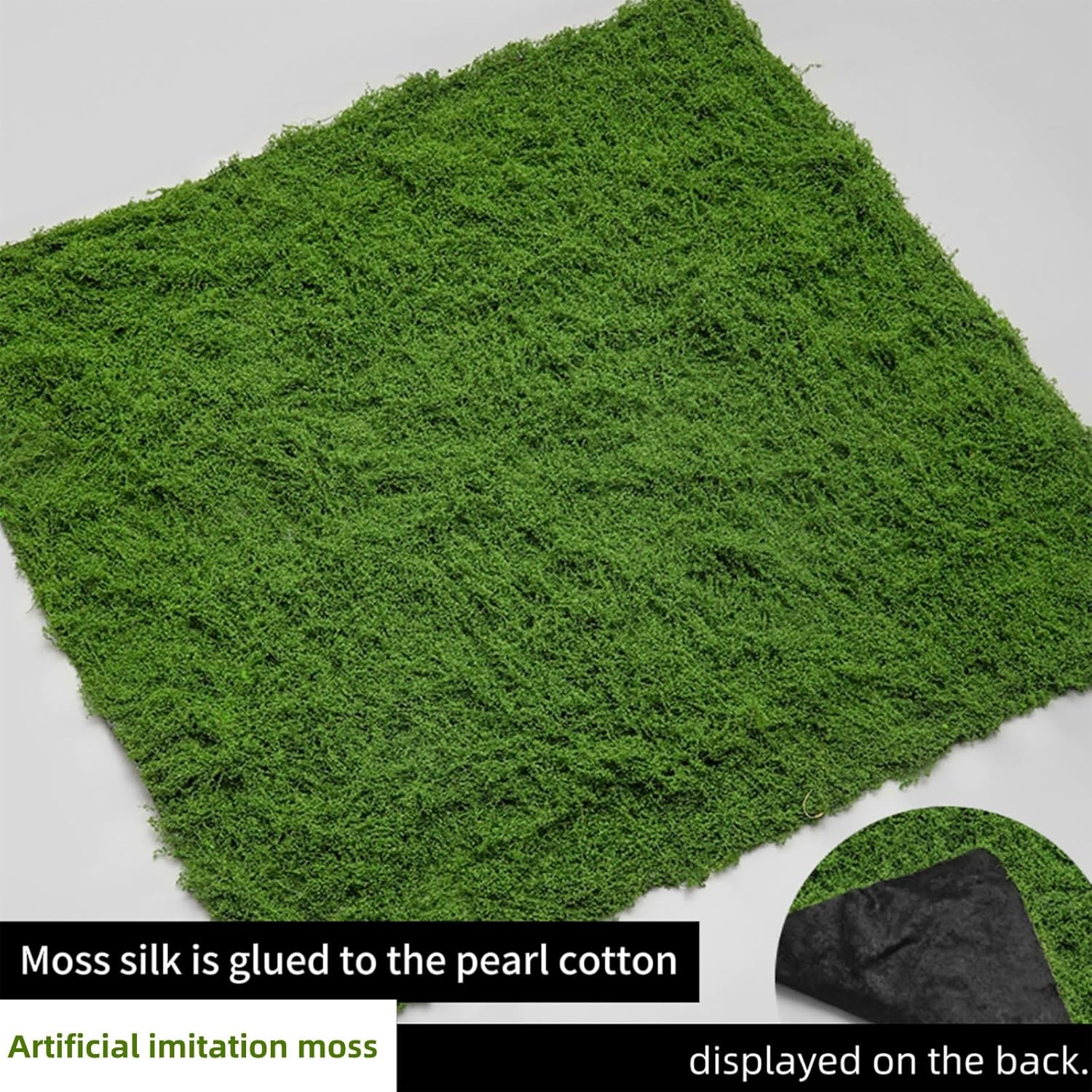 500G Artificial Moss Soft Breathable Fake Moss for Indoor Plants Natural Green Eco-Friendly Faux Moss for Planters Musgo Artificial Para Macetas Decorative Garden Landscaping Supplies