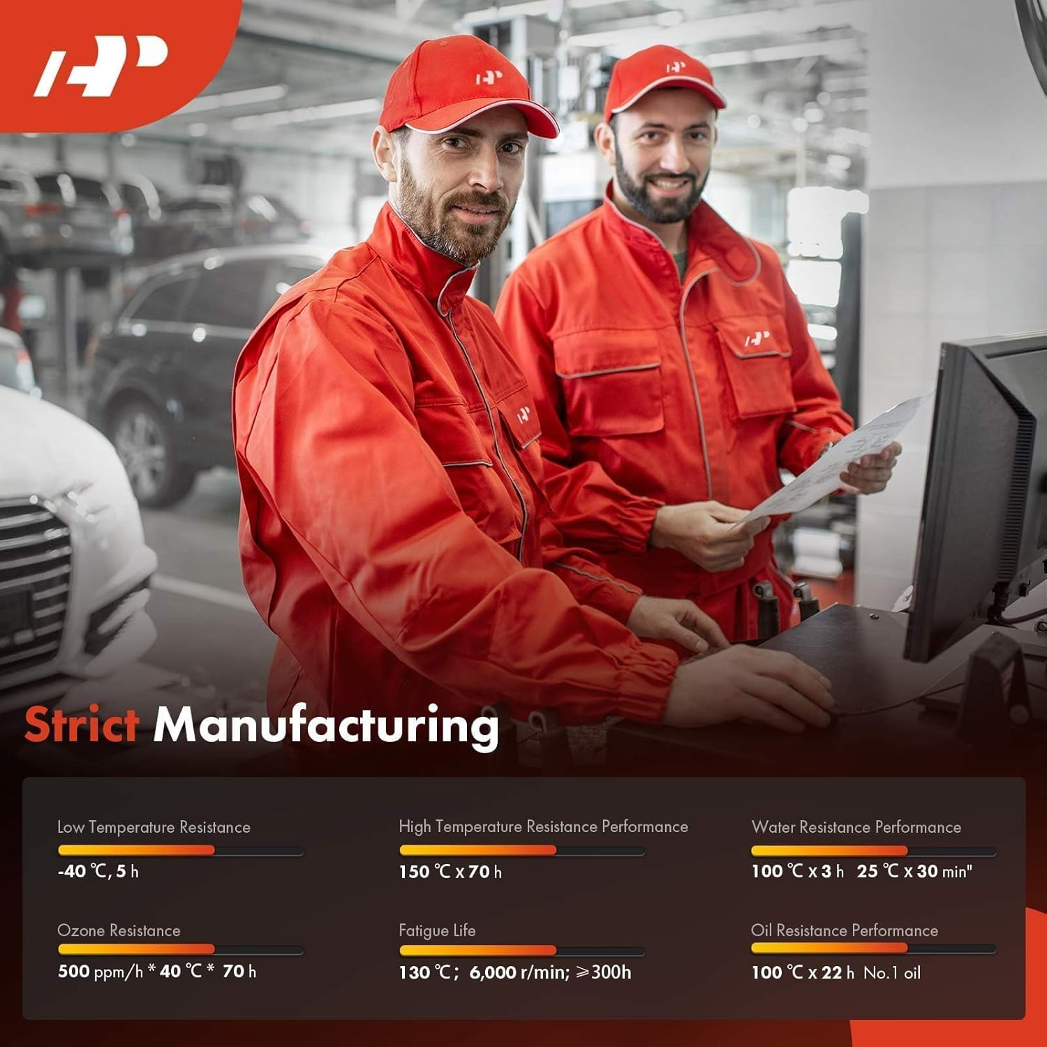 A-Premium Engine Serpentine Drive Belt Compatible with Jeep Wrangler 2012-2017, Wrangler JK & Mercedes-Benz C280, GLK350, GLE350, GLE400, ML350 & Chevrolet P30 & GMC P3500 & Mitsubishi Raider image number 2