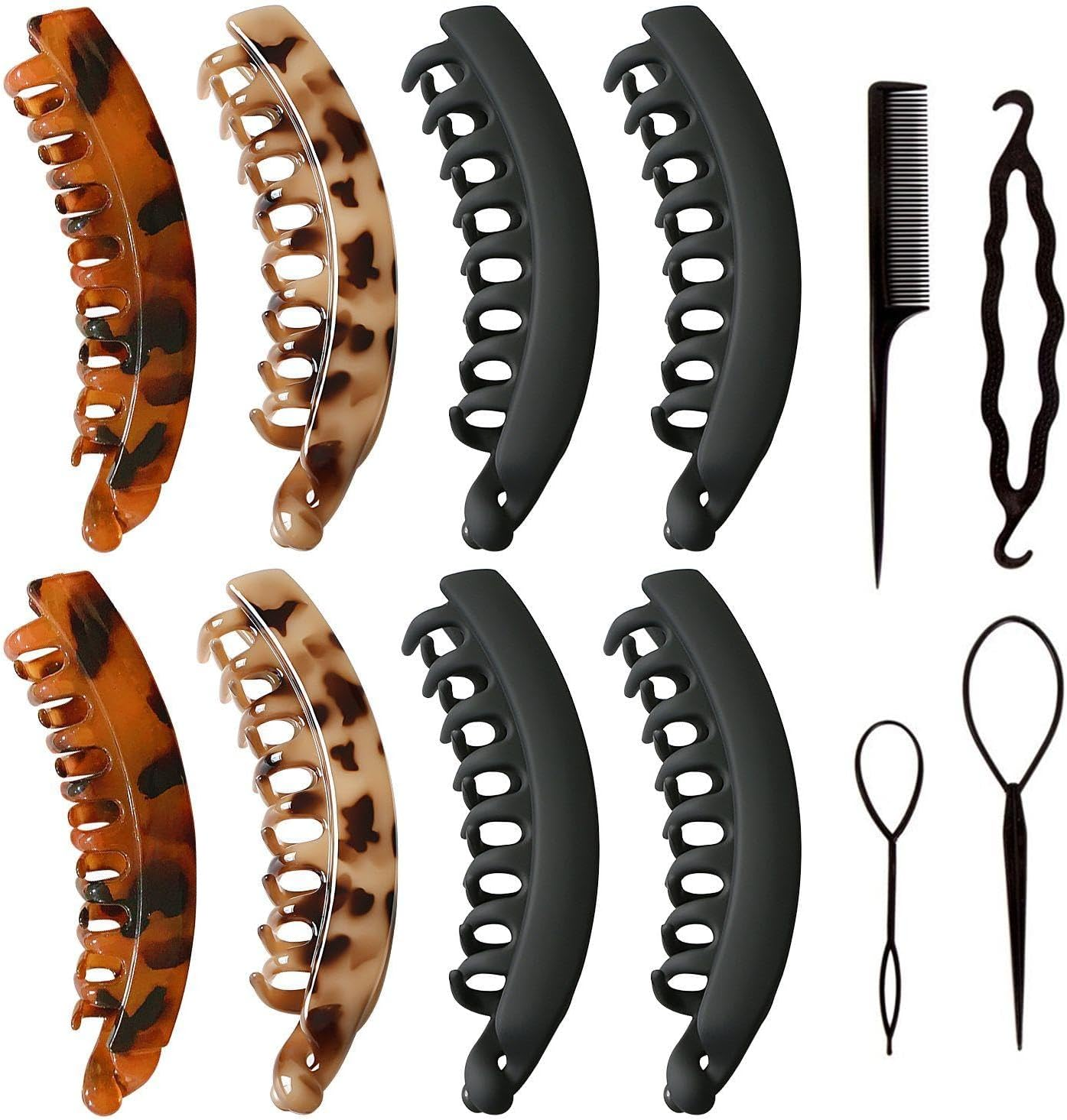 8 Pieces Women'S Hairpin and 4 Pieces Hairpin, Ponytail Holder, Simple Retro Hair Accessories, Hairstyle Accessories. image number 5