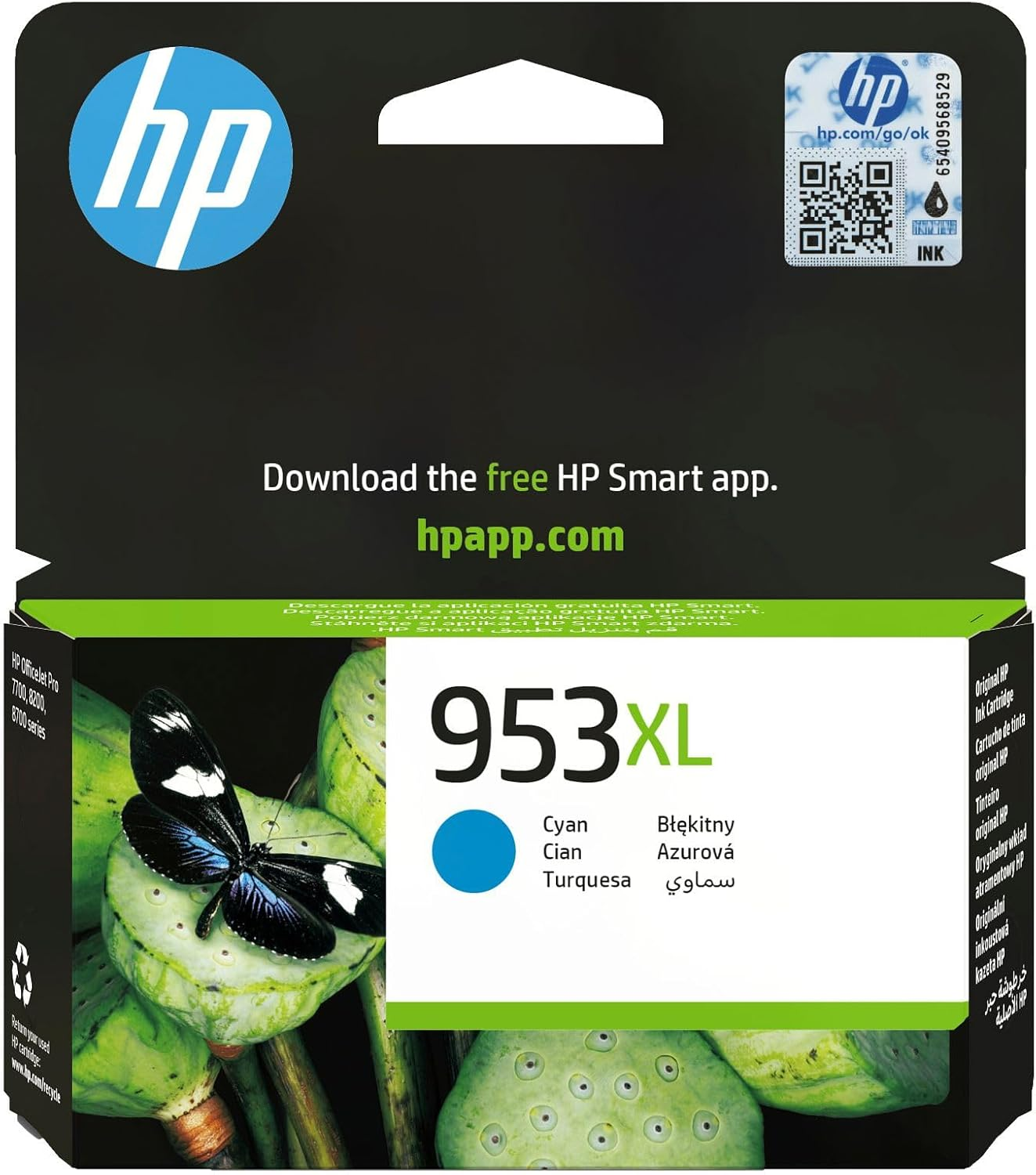 HP 953 F6U14AE, Yellow, Original Ink Cartridge, Compatible with HP Officejet Pro 7720, 7730, 7740; Officejet Pro Series 8000 Inkjet Printers image number 4