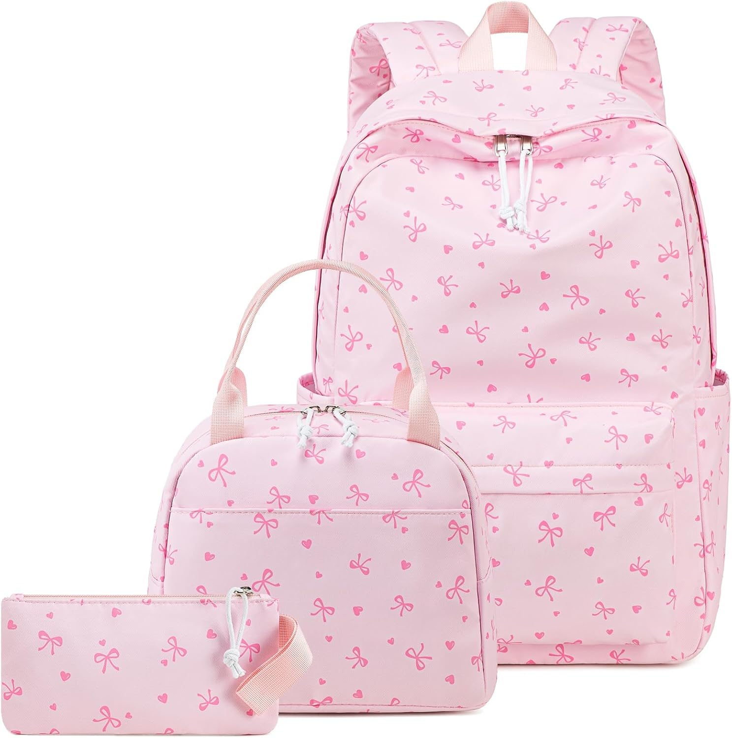 CAMTOP School Backpack for Girls Teens Bookbag Set Kids Backpack 3 in 1,School Bags with Lunch Box Pencil Case
