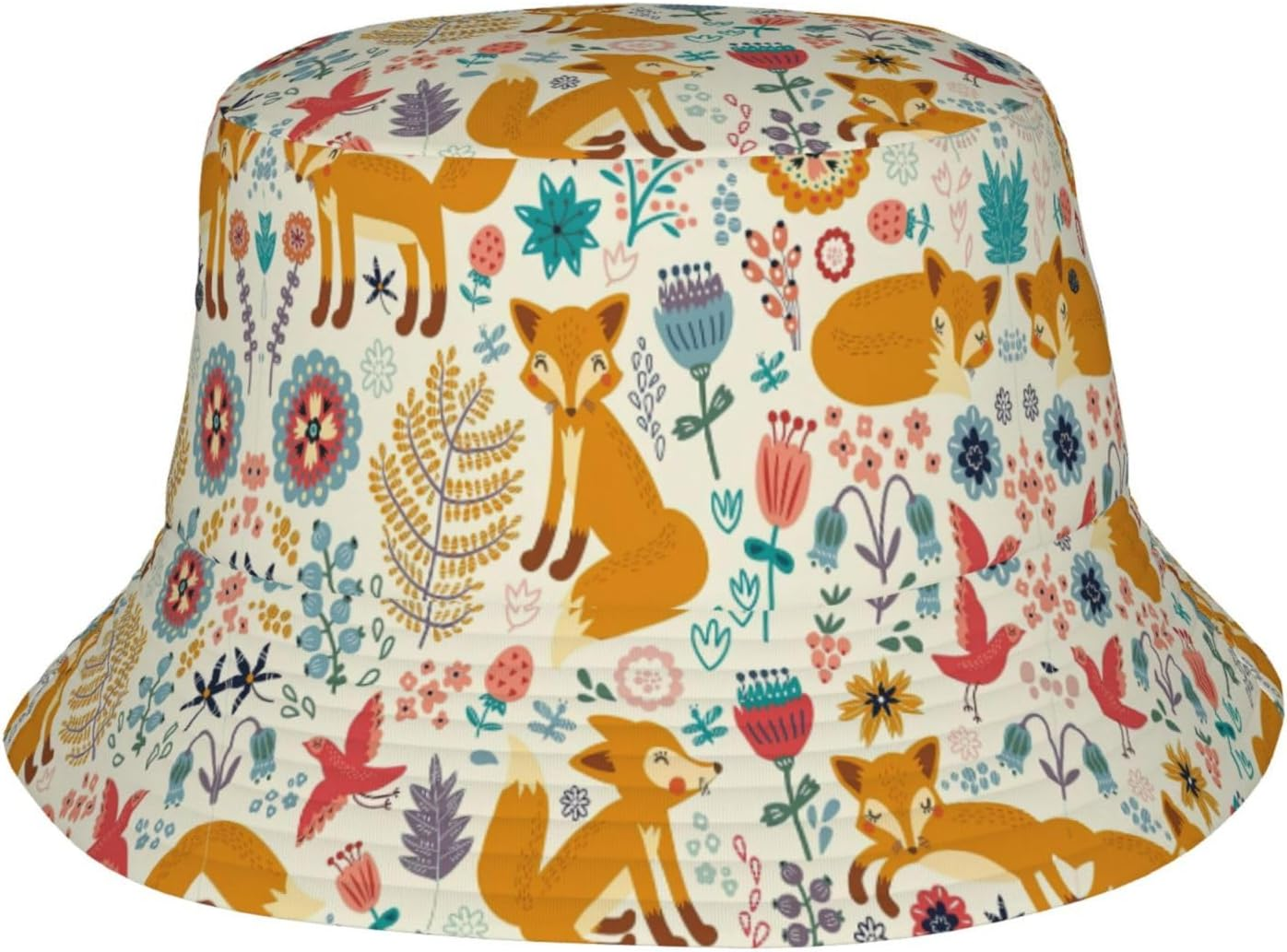 Cute Dachshund Dog Printed Bucket Hat Unisex Trendy Lightweight Outdoor Hot Fun Summer Beach Vacation Getaway Headwear - Cute Dinosaur image number 5