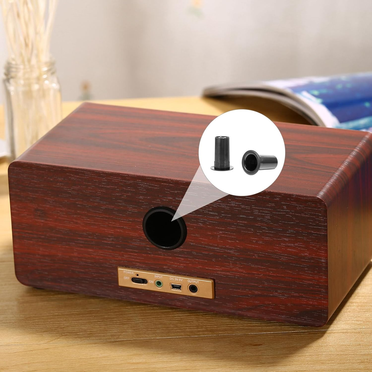 BESPORTBLE 8Pcs Abs Speaker Port Tubes Bass Reflex Subwoofer Box Accessories for Home Audio Speaker Cabinet Vent System image number 2