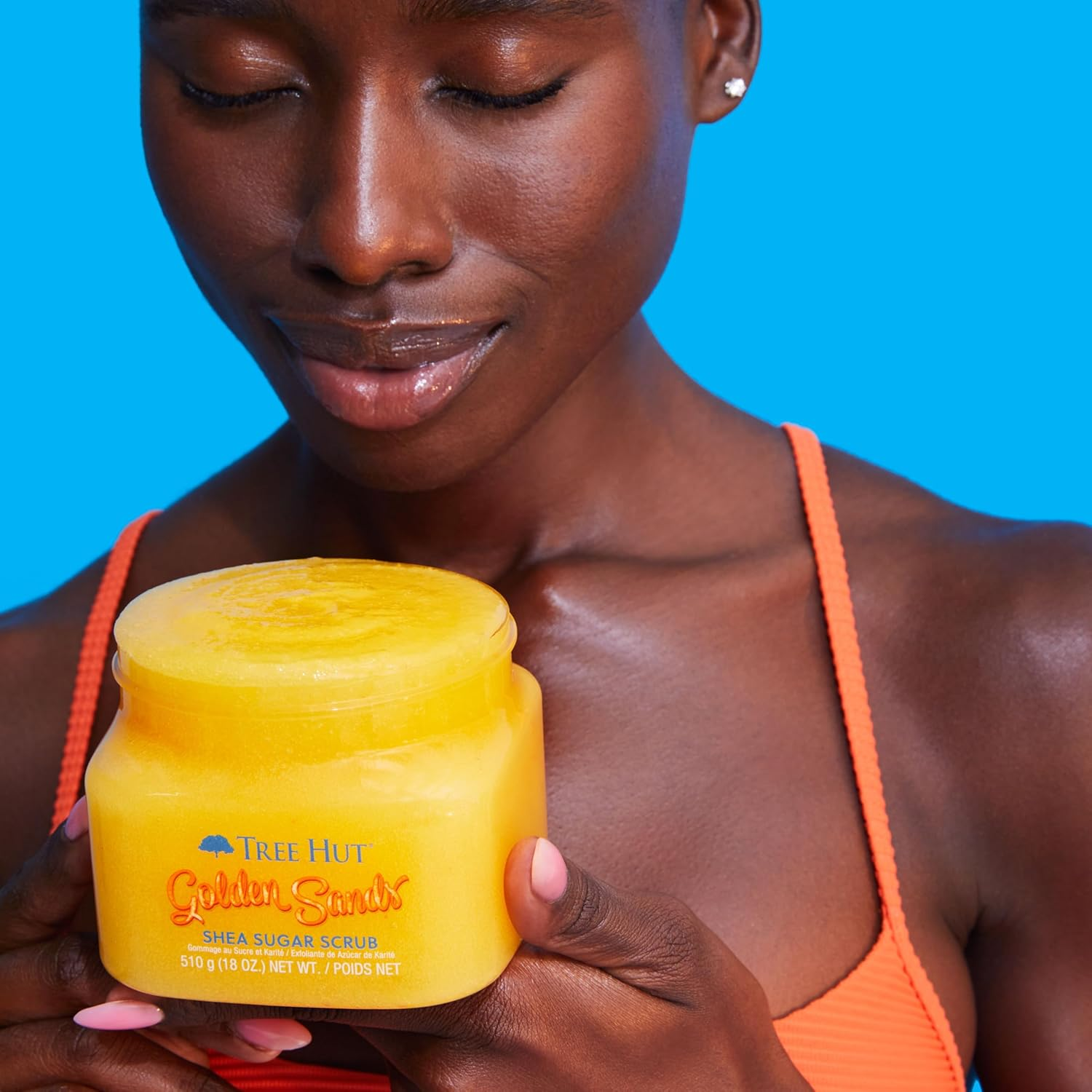 Tree Hut Golden Sands Shea Sugar Scrub, Exfoliating, Hydrating & Moisturizing Body Scrub with Shea Butter & Nourishing Essential Oils, Smooth & Soften Skin, 18 Oz image number 4