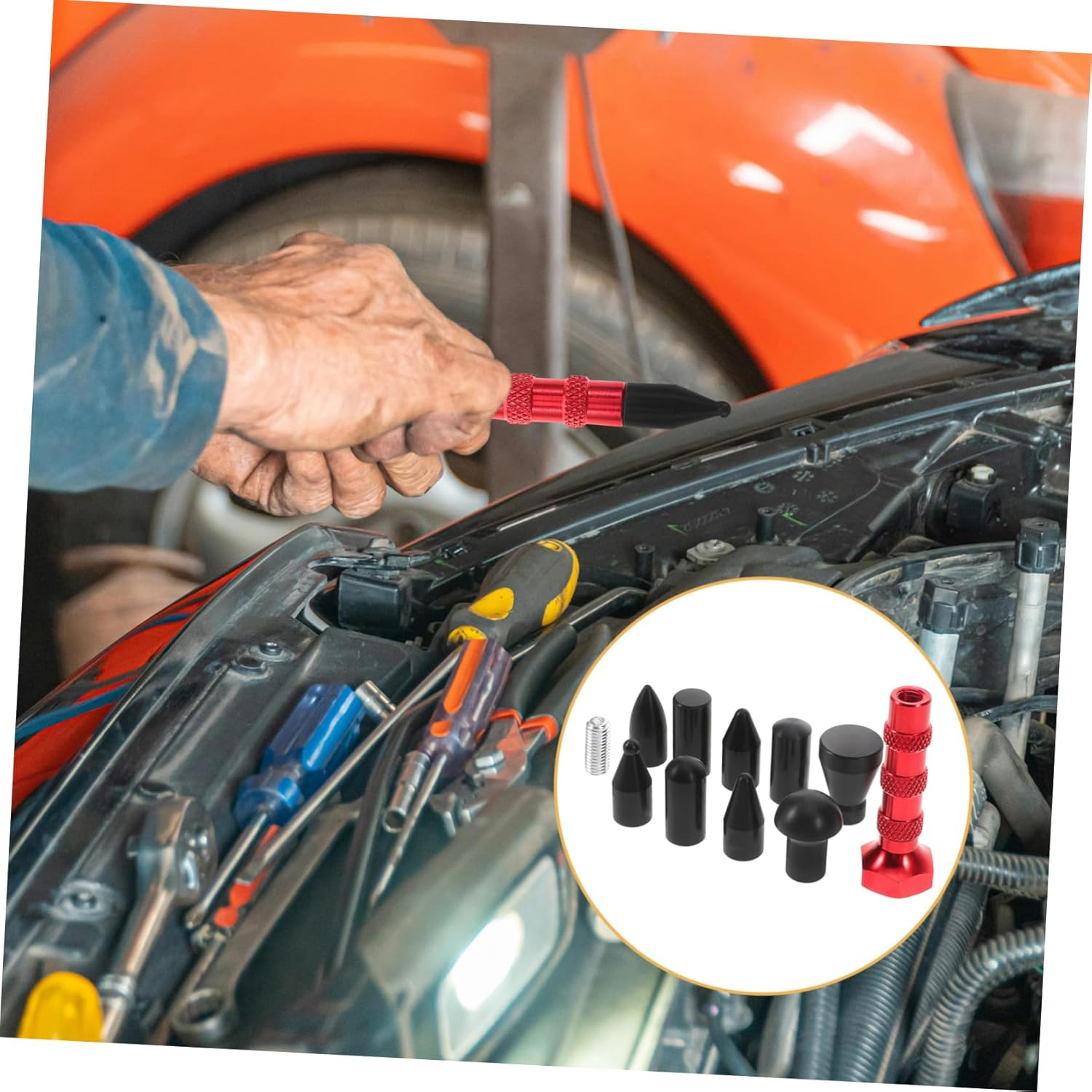 VINTORKY Automotive Dent Tool Kit Car Repair Pen Interchangeable Heads for Dent Puller image number 2