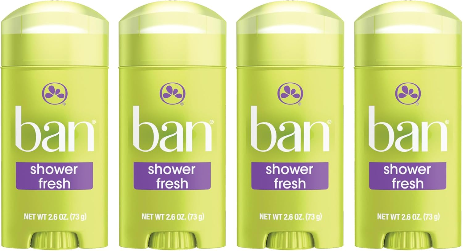 Ban Antiperspirant Deodorant Invisible Solid Shower Fresh 2.6-Ounce (Pack of 4) image number 4