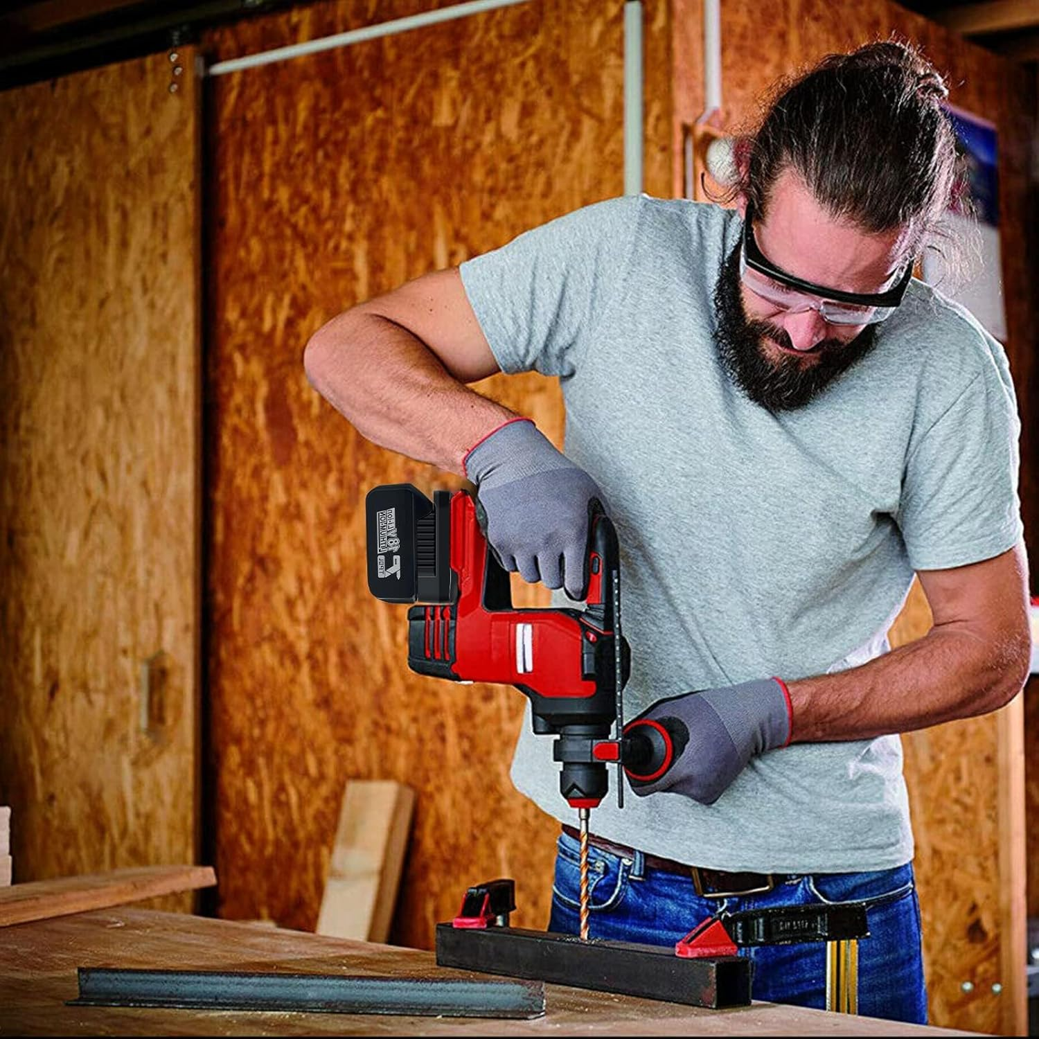 Battery Adapter for Makita 18V to for OZITO for Einhell 18V Power Tools, Converts for Makita Battery Converter for Ozito&Einhell 18V Li-Ion Power Tools image number 1