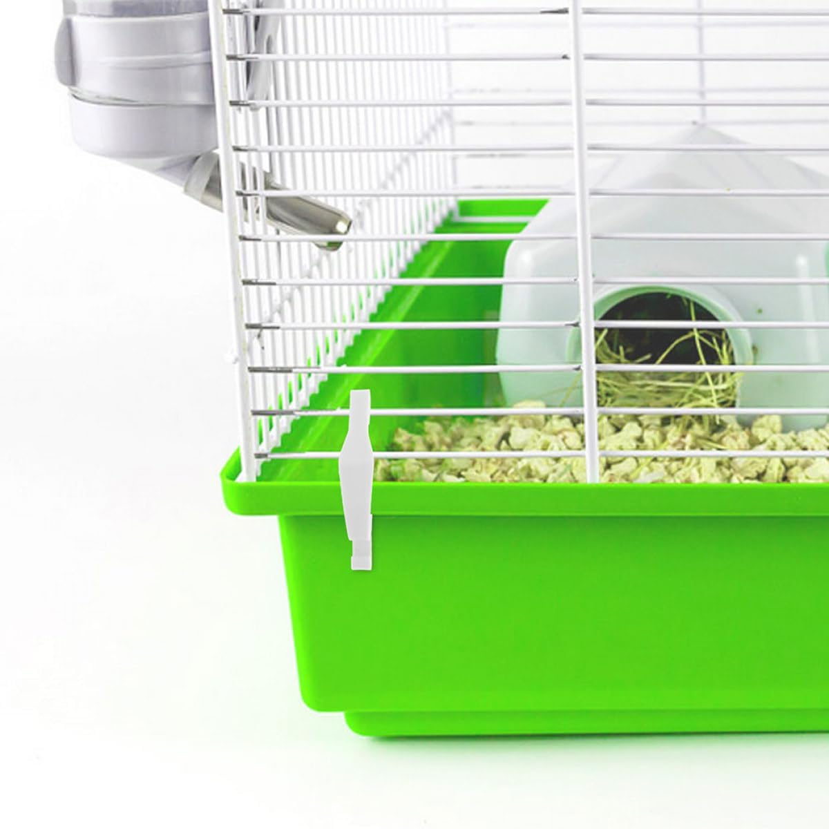 INOOMP 30Pcs White Plastic Rabbit Hutch Side Latches Cage Fitting Wire Clips Detachable Fasteners for Hamster and Small Pet Cages DIY Assembly Accessories image number 5