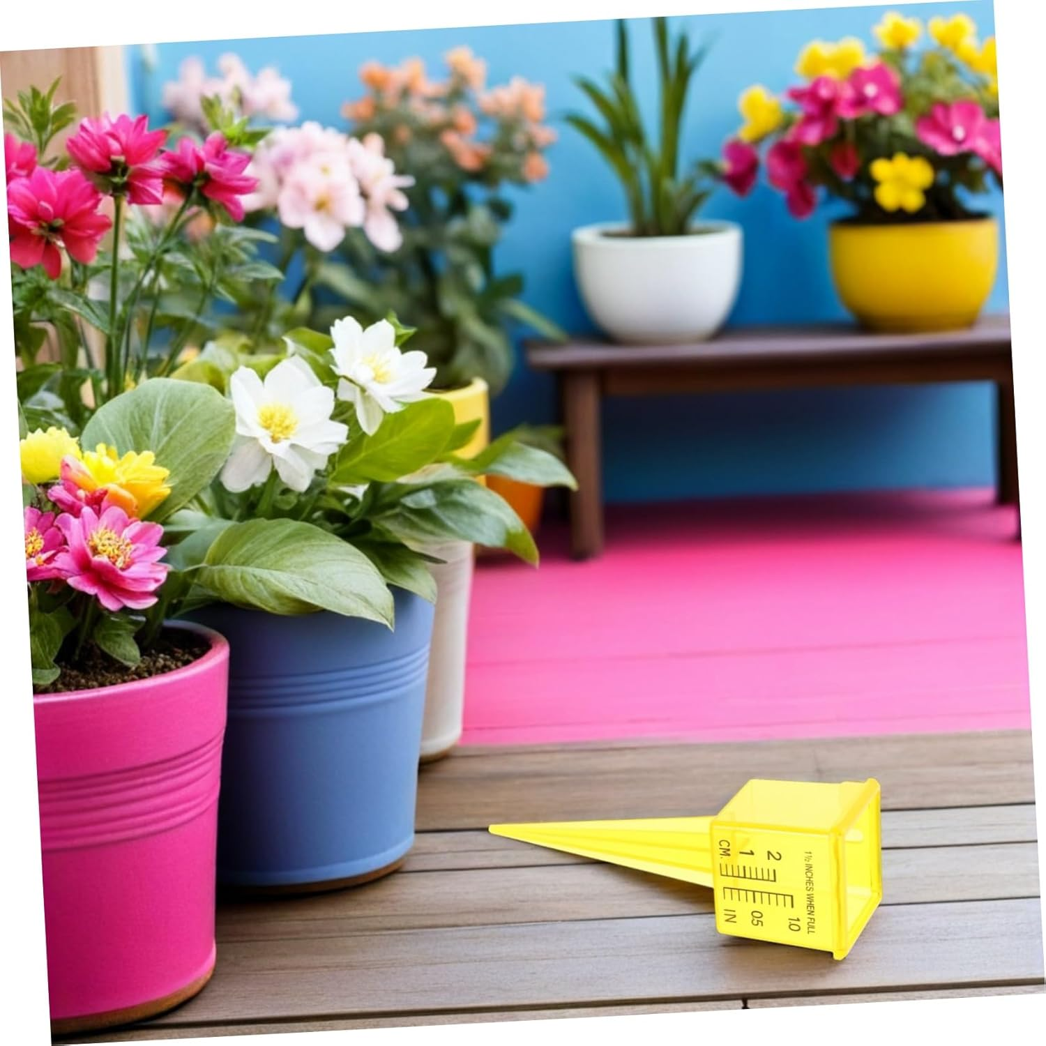 20Pcs Wide Mouth Rain Gauge for Garden Lawn with Dual Scales Uv-Resistant Outdoor Water Measuring Tool for Sprinkler Monitoring and Irrigation Optimization