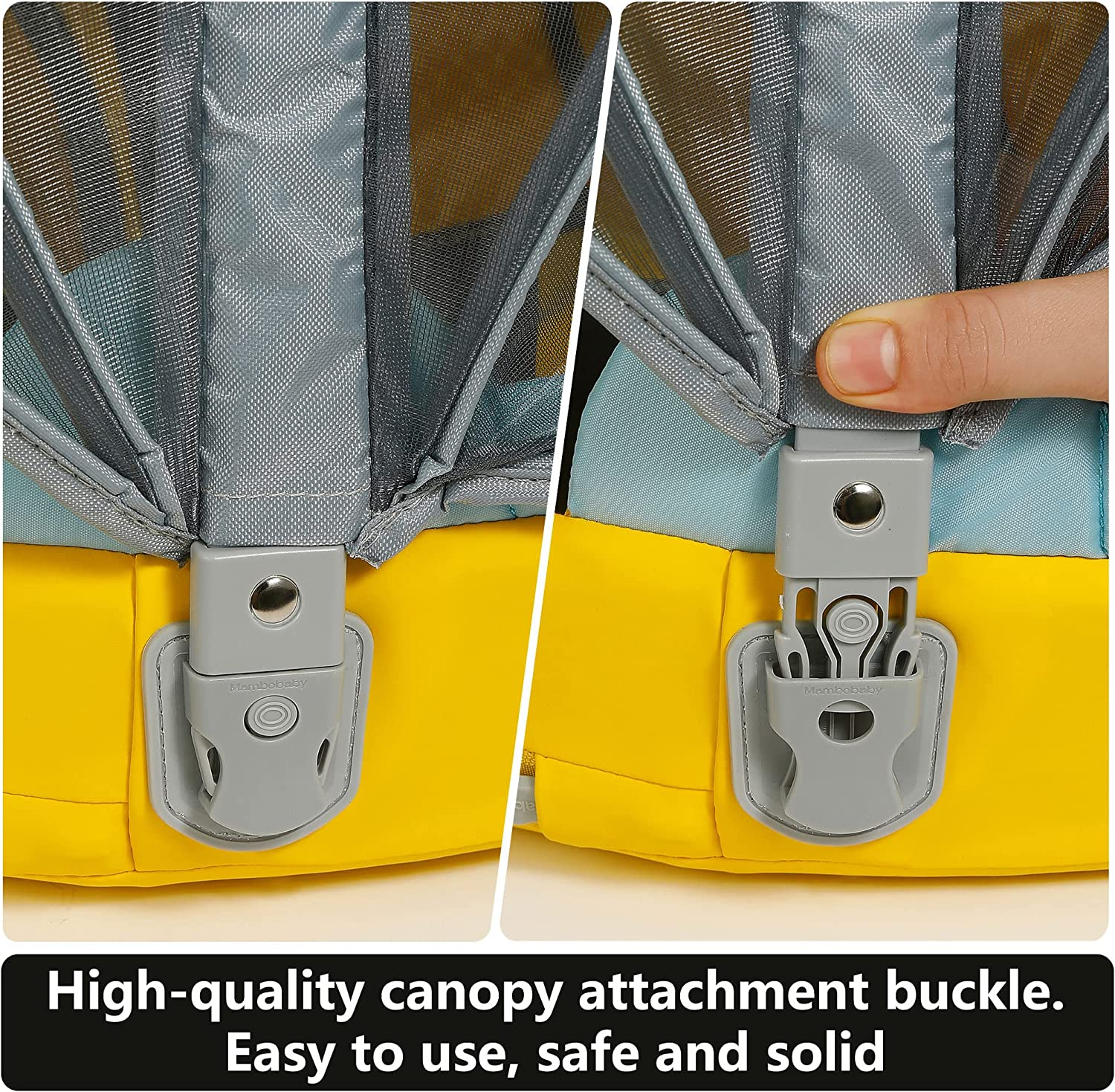 Baby Swim Float with Canopy Solid Pool Infant Swim Trainer Swimming Training Lying Air Free Water Floats Non-Inflatable Waist Swim Ring for Toddlers - Crab image number 3