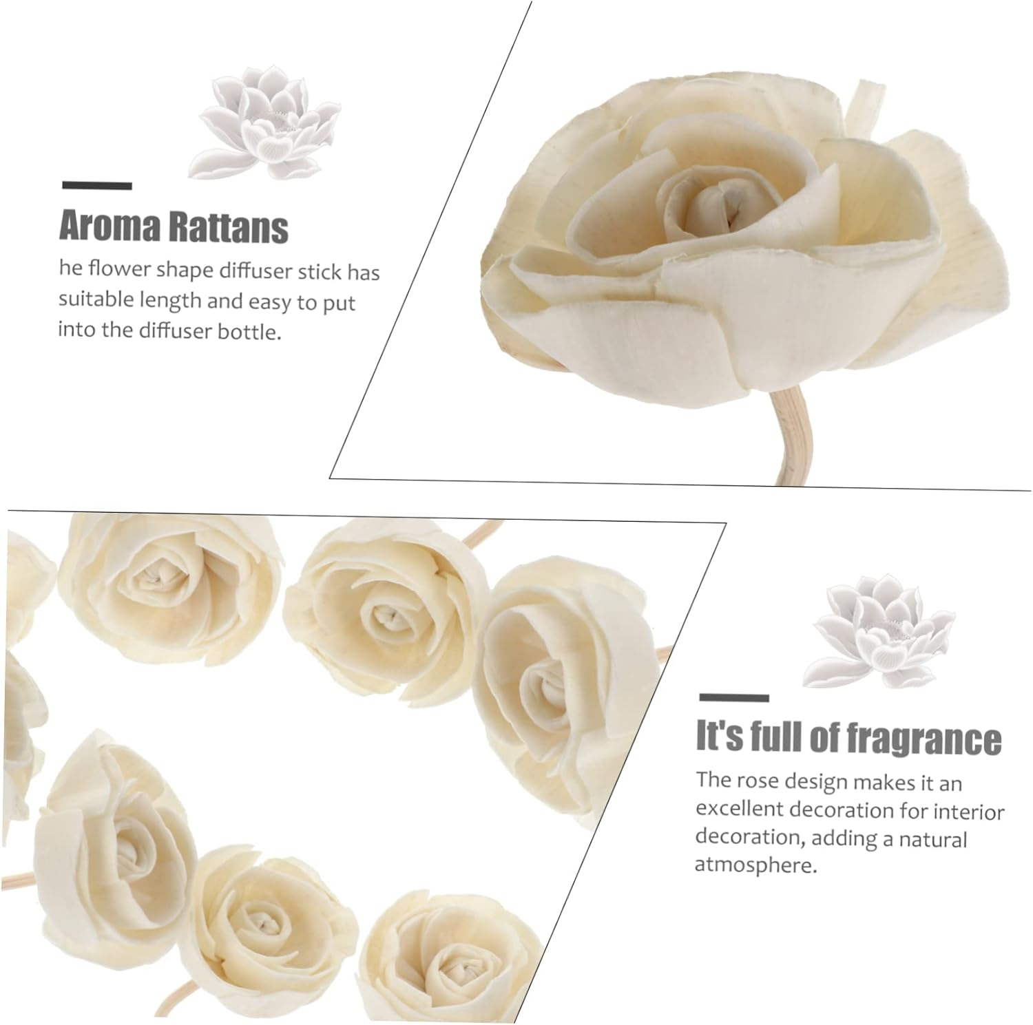 16Pcs Aromatherapy Rattan Vines Sticks Diffuser Rattans for Home Fragrance Decoration Essential Oil Diffuser Accessories image number 1