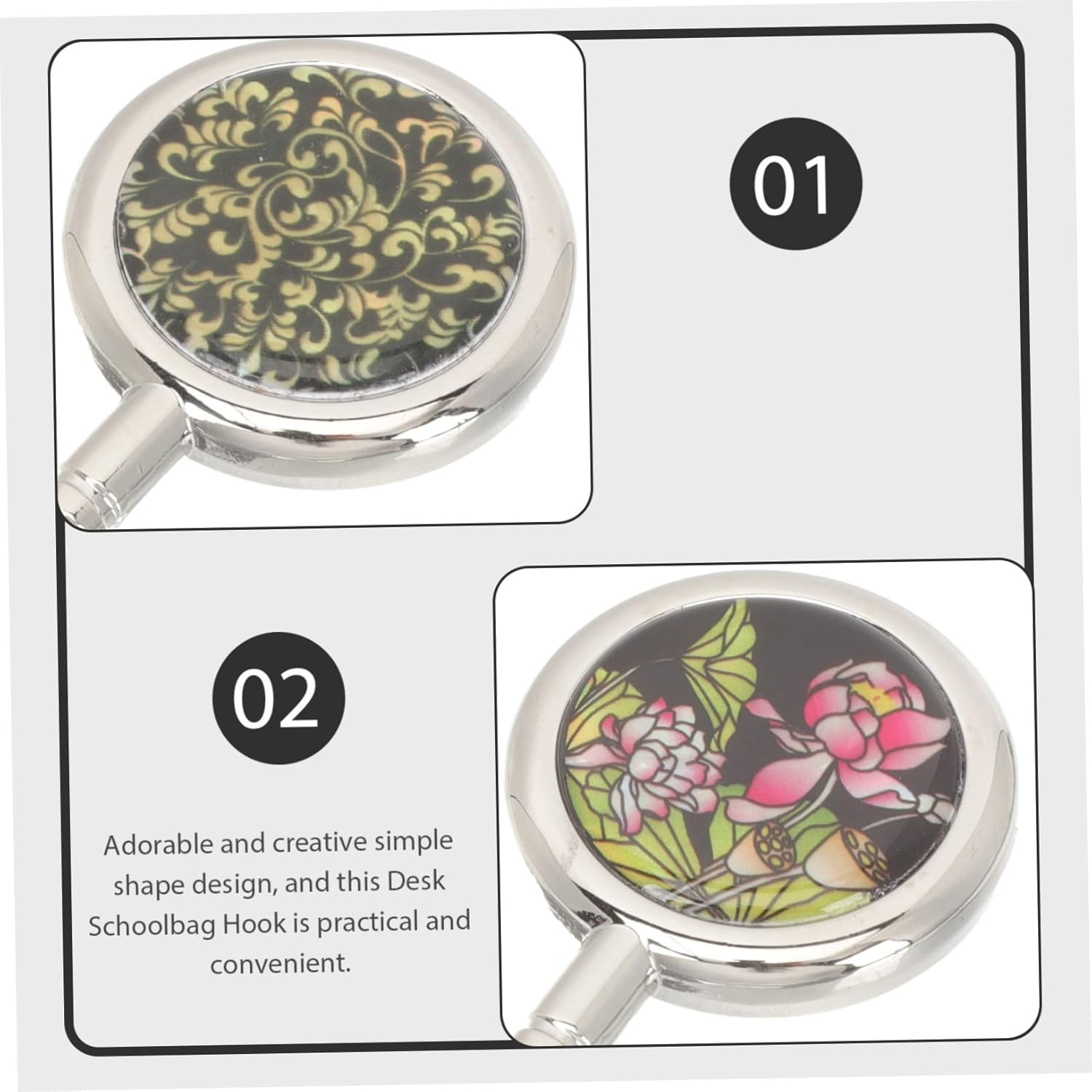 AOKWAWALIY 6 Pcs Purse Holder for Table Purse Holder for Desk Purse Hangers for Table Chain Wallet Purse Hook Bags Storage Hooks Purse Table Hooks Holder Purses Table Hook for Bags Zinc Alloy