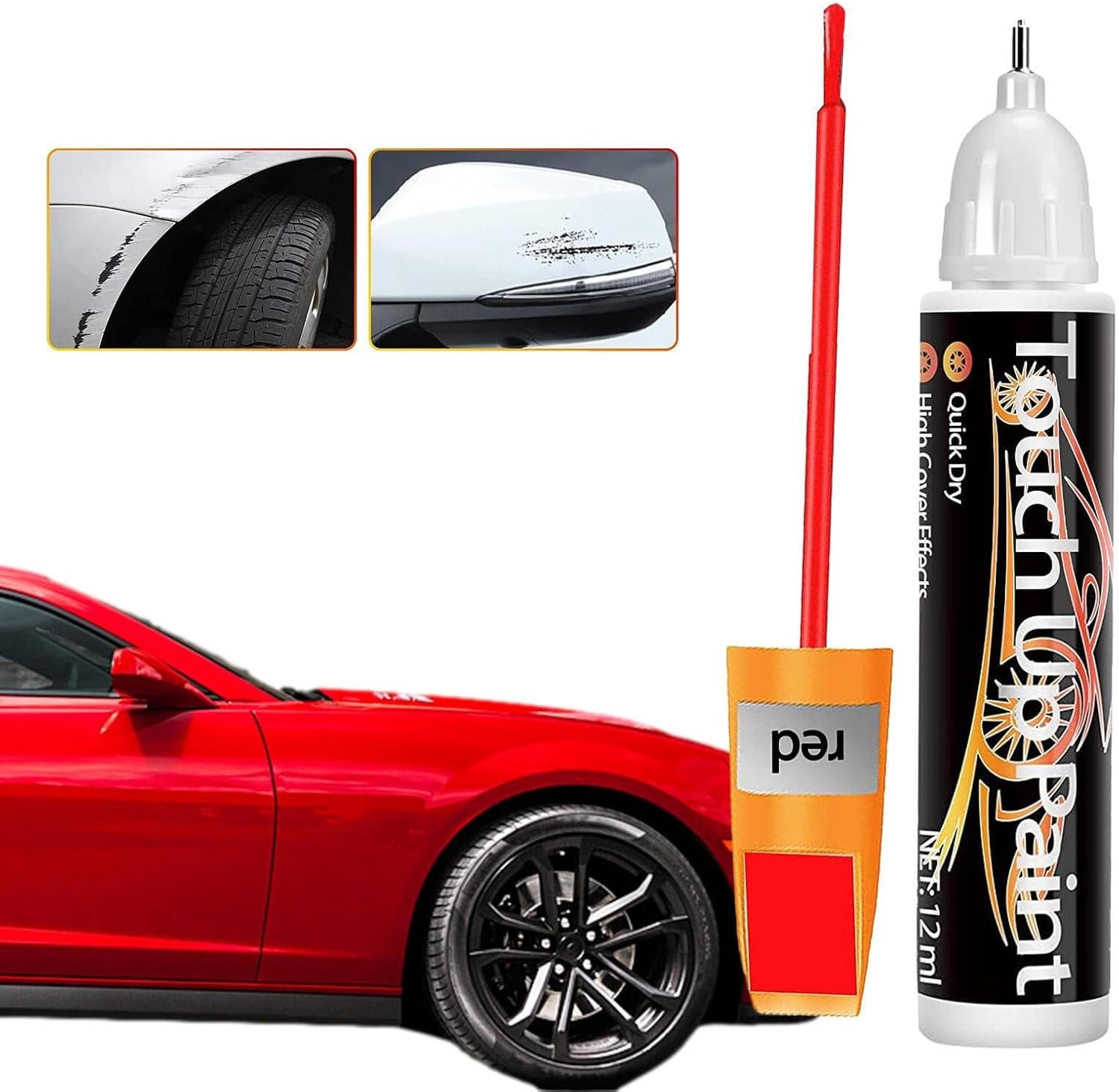 Car Paint Scratch Repair Pen | Car Paint Scratch Repair Touch-Up Paint Pen,2-In-1 12Ml Car Paint Pen for Deep Scratches, Various Cars, Vehicles, Paint Repair Buniq image number 4