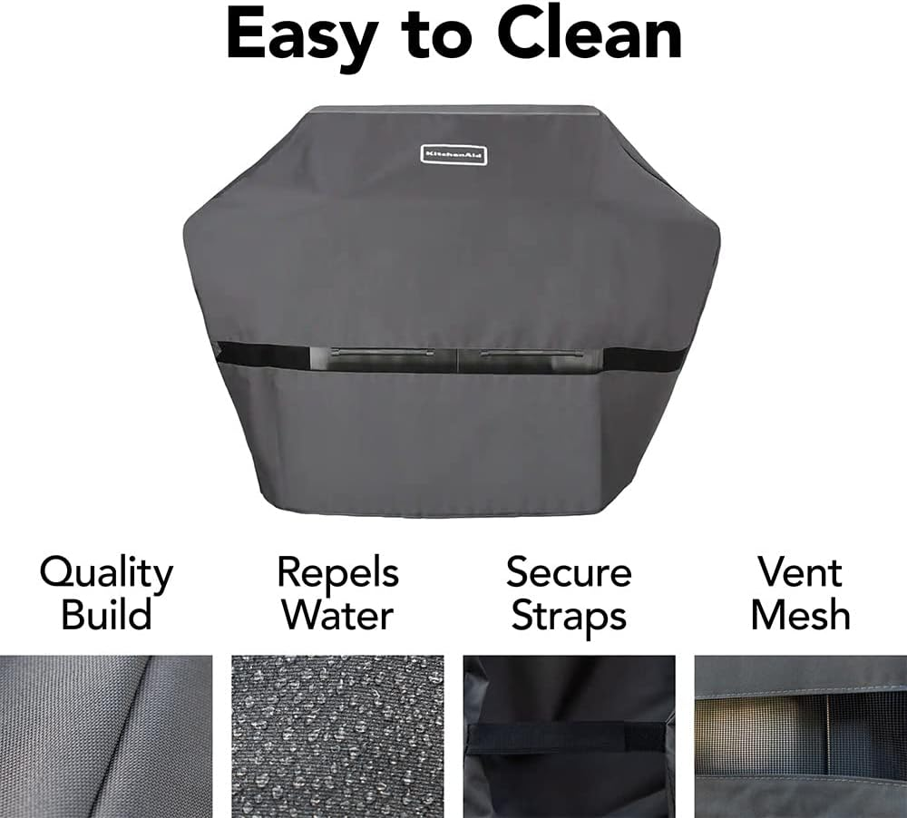 Kitchenaid 700-0745A 56-Inch X 23-Inch Gas Grill Cover, Grey image number 1