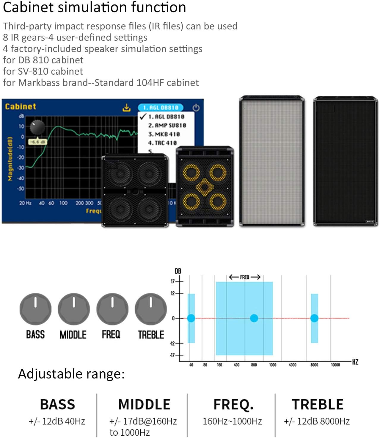 Bass Preamp, Bass Effect, DI Box Effect Pedal, NUX NBP‑5 Electric Bass Preamp+Di Box Effect Pedal Metal Musical Instrument Supplies image number 3