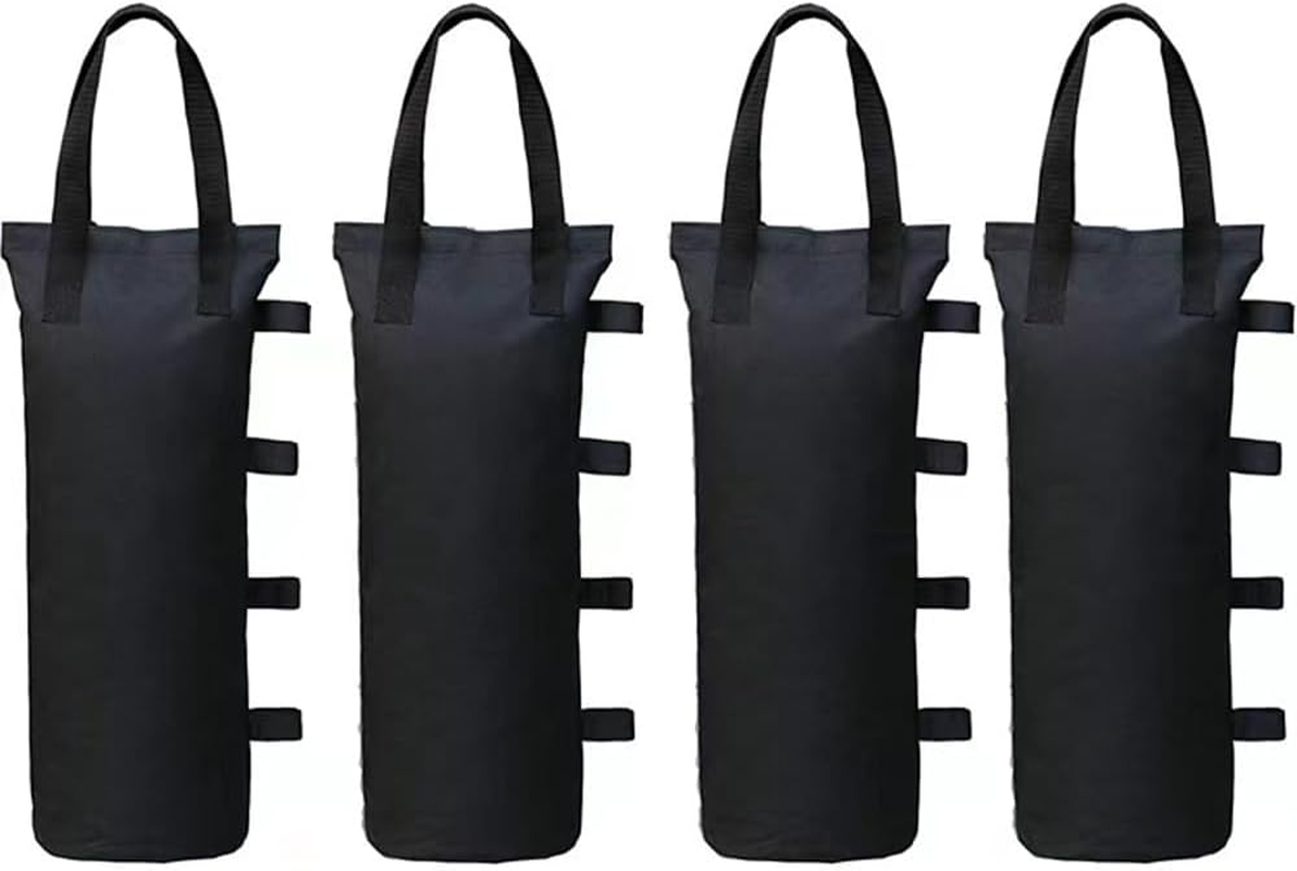 Canopy Weights Bag Leg Weight, Sand Bags for Instant Outdoor Sun Shelter Canopy and Patio Umbrella, Set of 4, 15X50Cm, Black image number 1