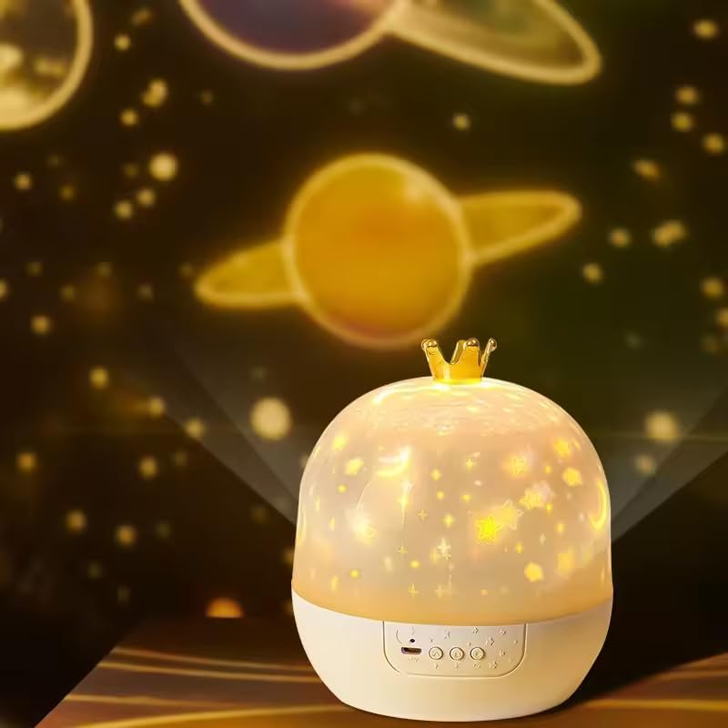 Night Light Projector with Star Galaxy Effect, 21 Film Sets, 360&deg; Rotation, Dimmable, Kids Room Ceiling Decor image number 4