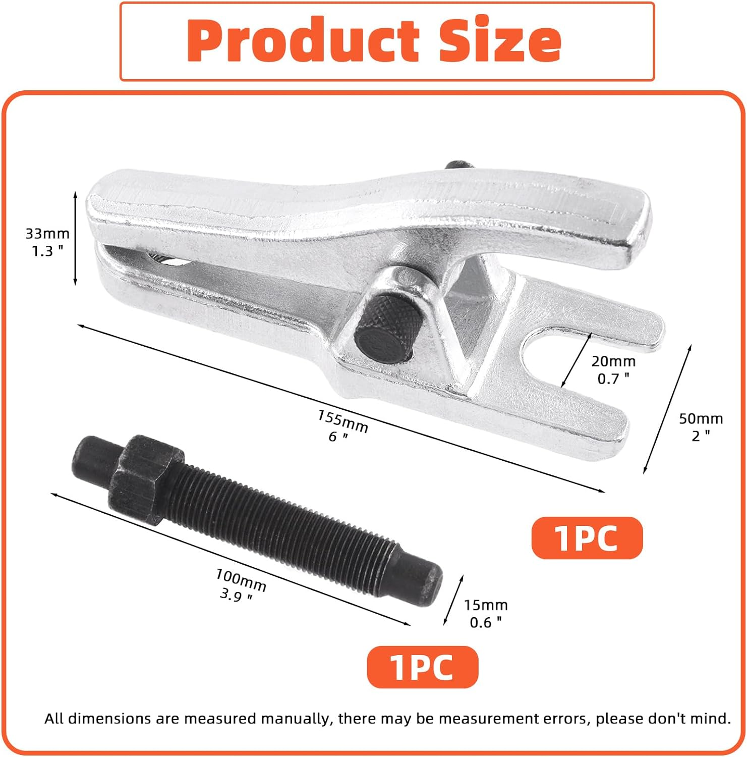 Tanstic Ball Joint Separator, 1-1/8" to 2-1/8" Universal Ball Joint Removal Tool for Separating Ball Joints Arms Tie Rods on Most Cars Trucks image number 4