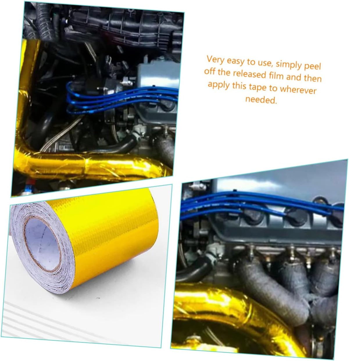 CANIGHT 2Pcs Aluminum Foil Tape Heat Resistant Sealing Tape for Pipe Repair Insulation and Ductwork Maintenance Strong Adhesion Flexible Safe for -Term Use