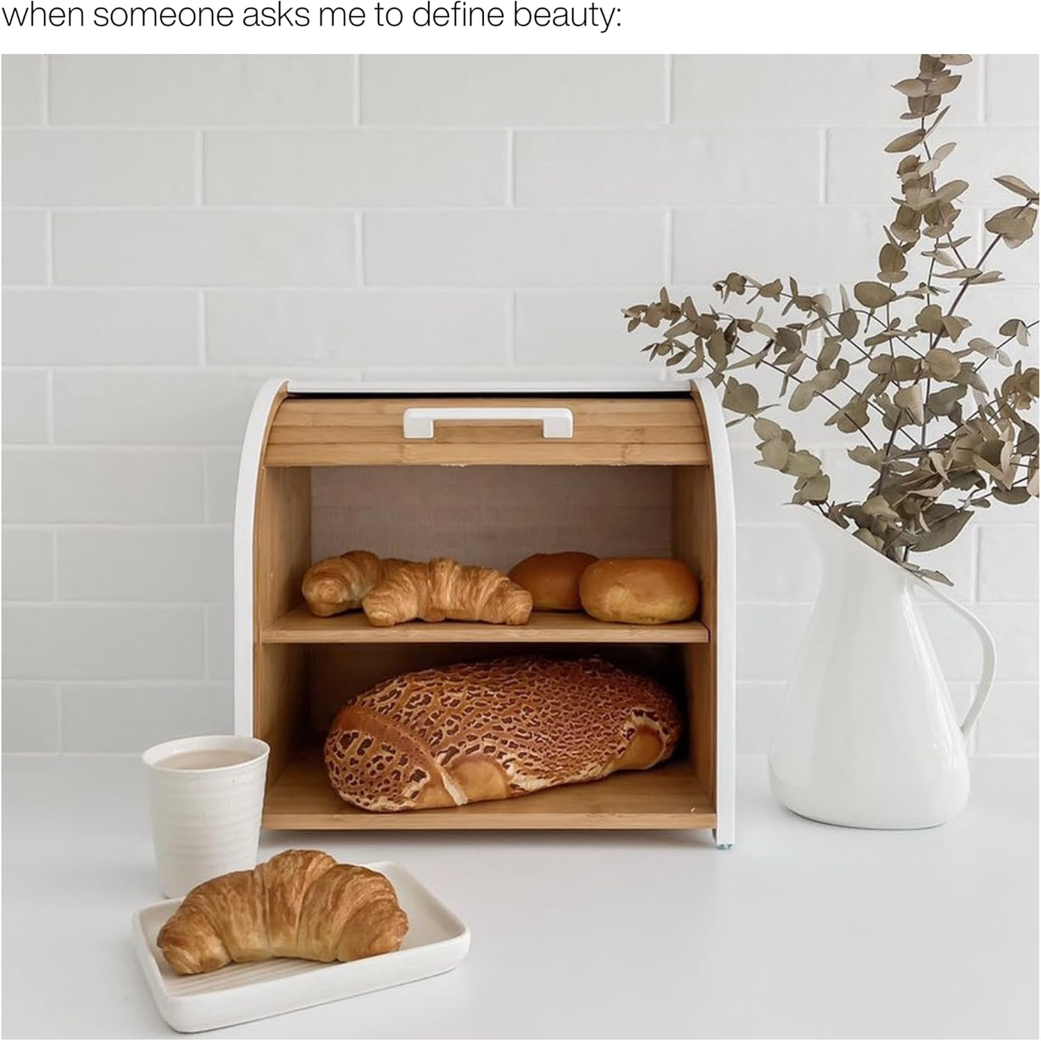 Homefully&trade; Double Layer Bread Box with Built-In Chopping Board | Extra-Large Storage for 4 Loaves | Keeps Bread Fresher & Kitchens Tidy | Australian Brand image number 3