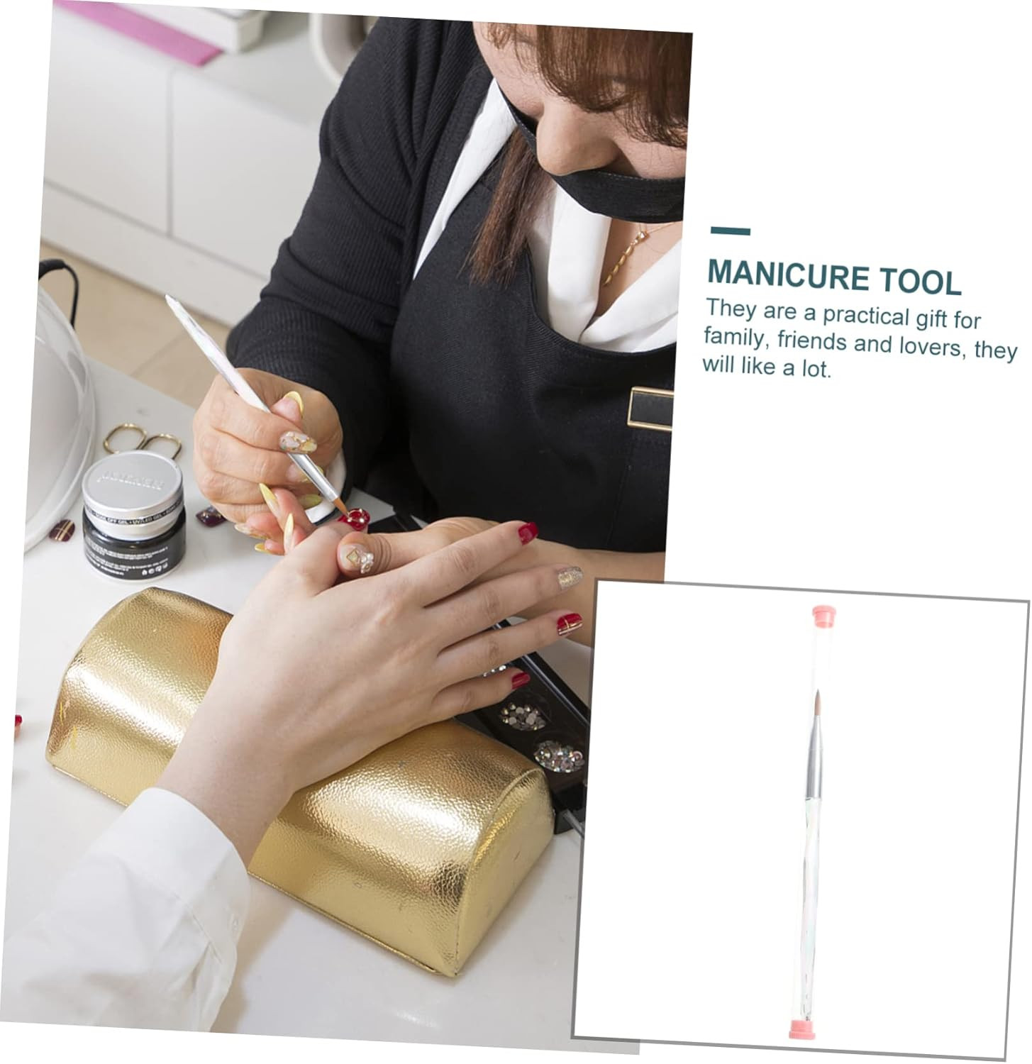 HONITANO Nail Art Pen Manicure Brush Beauty Tool Diy Drawing Pen Nail Art Accessory image number 2