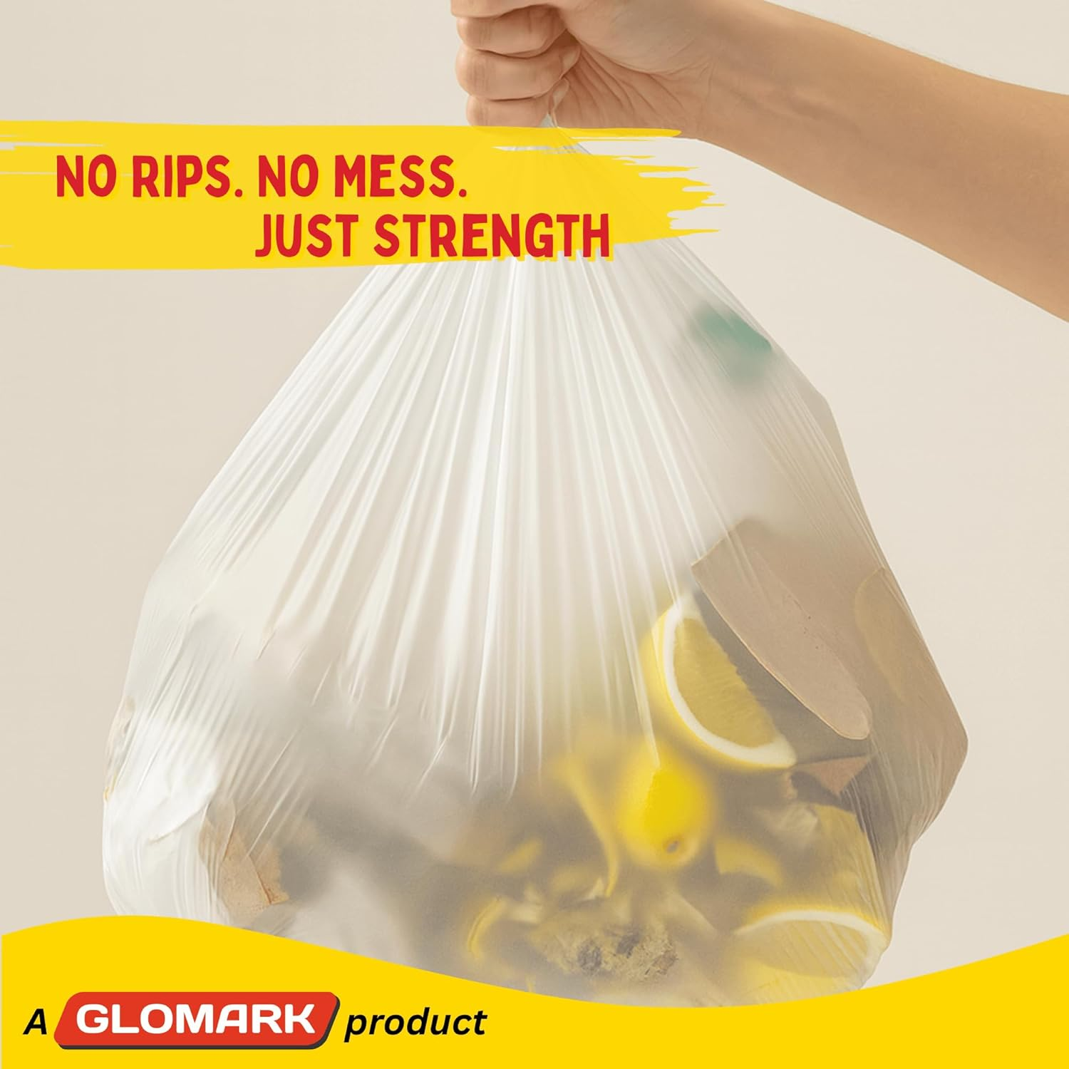 36L Large Kitchen Tidy Bags Bin Liners with Easy Tie Handles, Fits 35L Bins, Leak Proof Extra Strong Garbage Bags, Rubbish Bags for Kitchen Bins, 300 Bags Value Pack image number 1