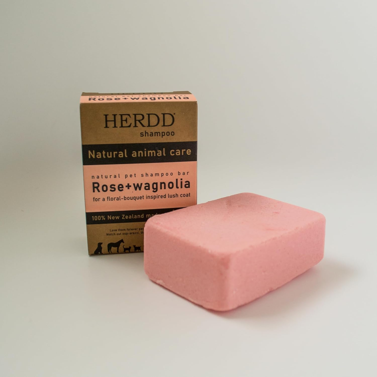 HERDD Shampoo Bar for Pets | Rose & Wagnolia, Nourishing, Anti-Itch, Detangling Shampoo for Dogs, Cats & Horses
