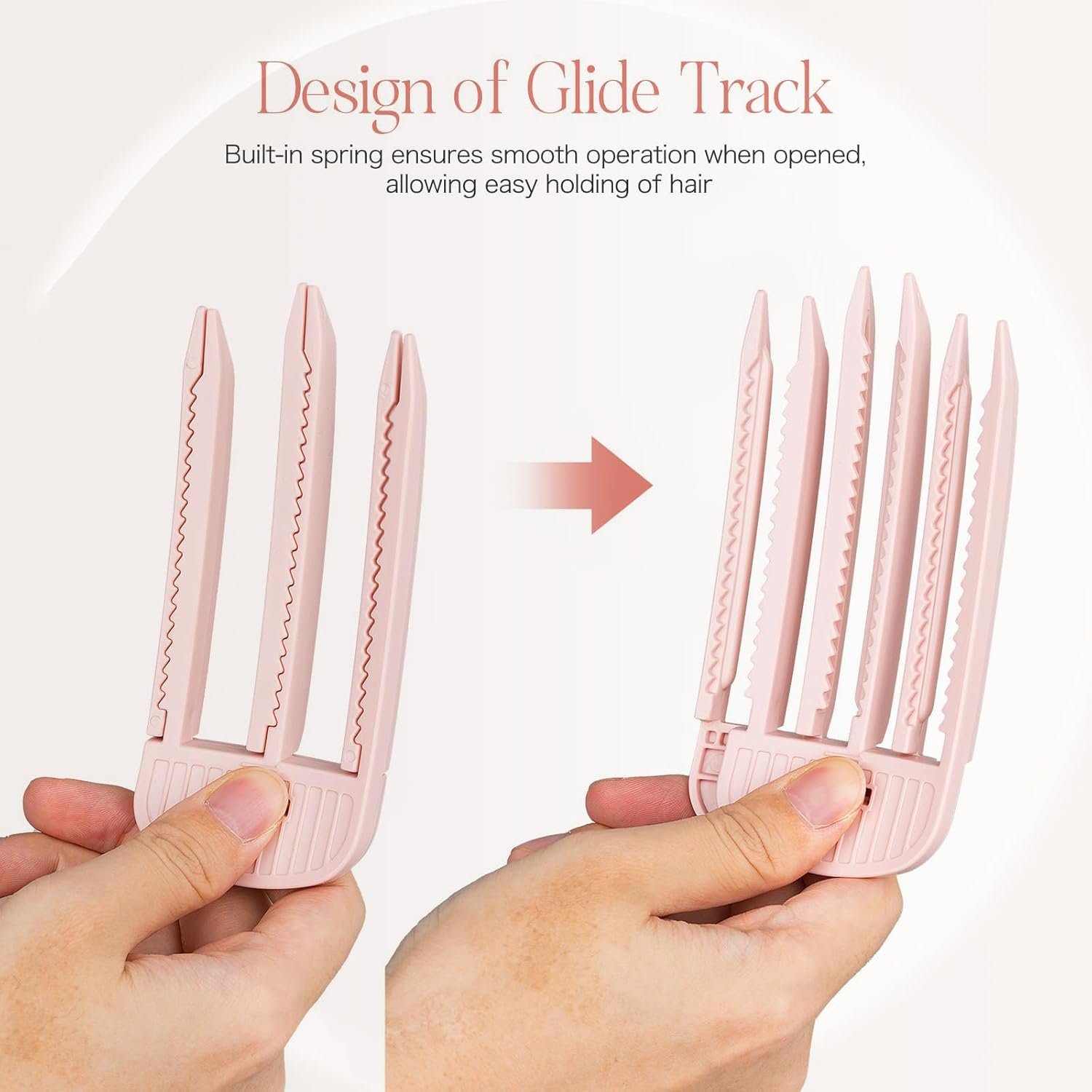 Hair Root Lifting Combs Set, Volumizing Wind Shaping Styling Combs - Easy High Crown Volume Tool for Men and Women, Wide-Tooth Design to Fluffy Bangs for a Natural Voluminous Look (Lightpink) image number 3