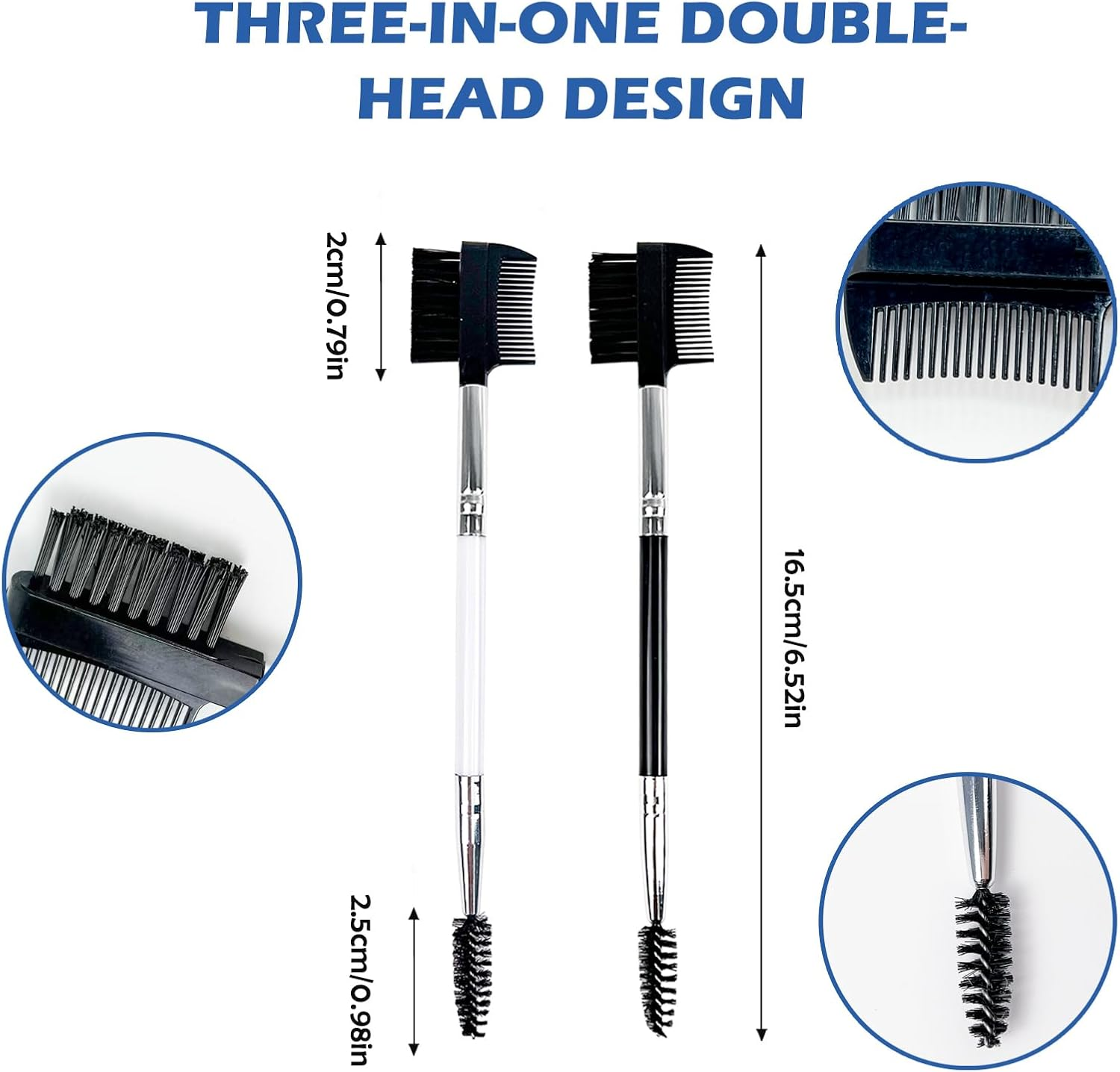 8Pcs Dog Eye Tear Stain Removal Combs Pet Grooming Comb Tear Stain Removal Stainless Steel and Plastic Multifunctional Double-Sided Fine-Tooth Lice Comb (Colorful) image number 3