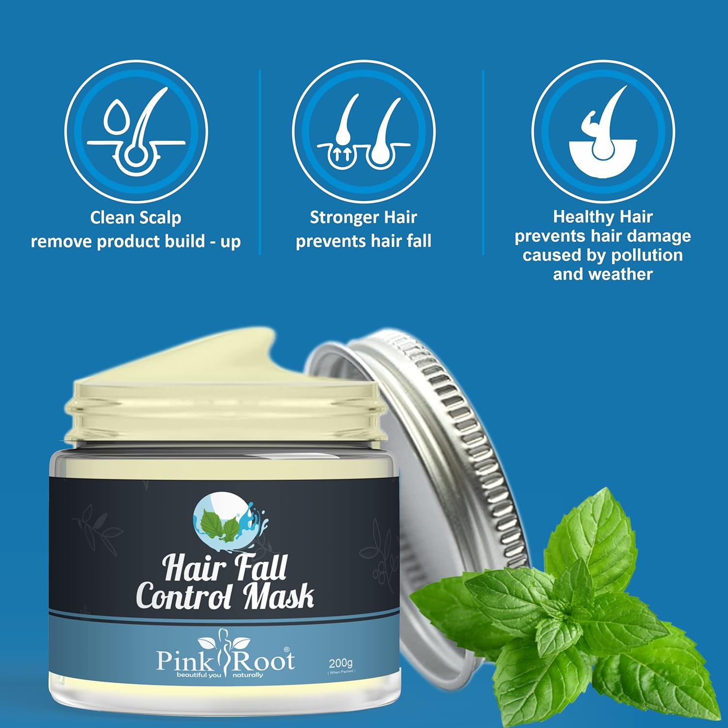 Pink Root Hair Fall Control Hair Mask 200Gm image number 6